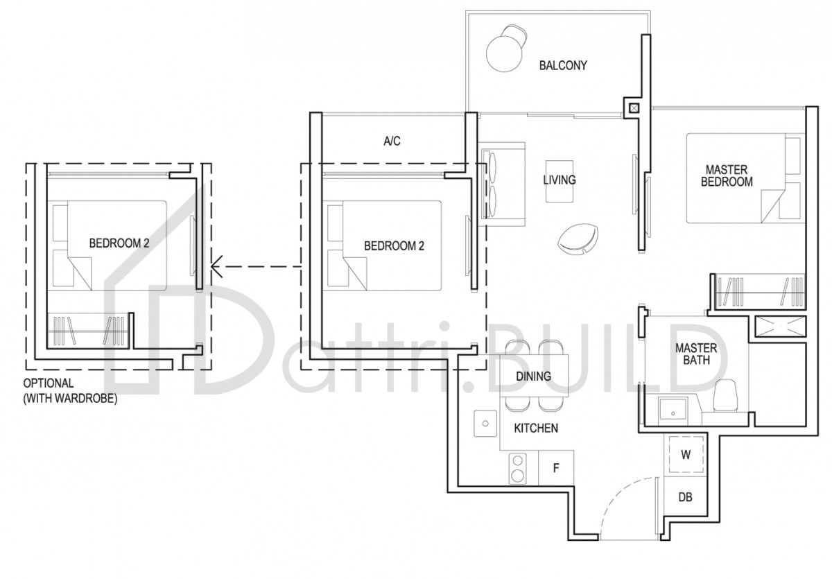 GRANDEUR PARK RESIDENCES 2c1a floorplan (watermarked)