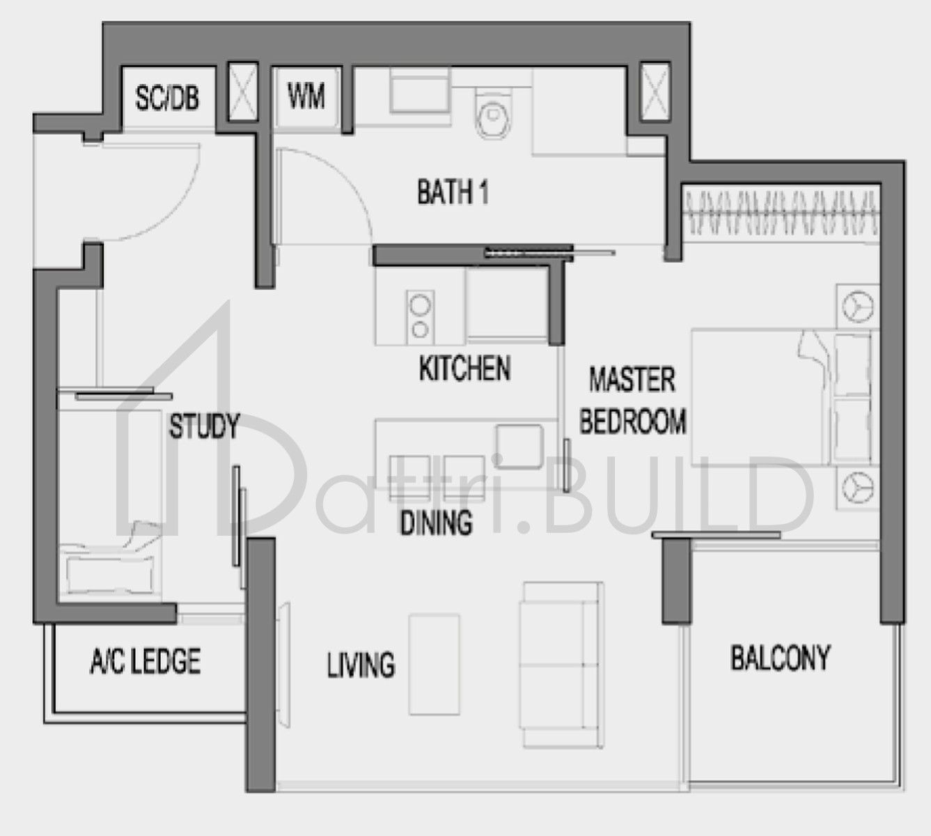 MARINE BLUE A1M{T) floorplan (watermarked)