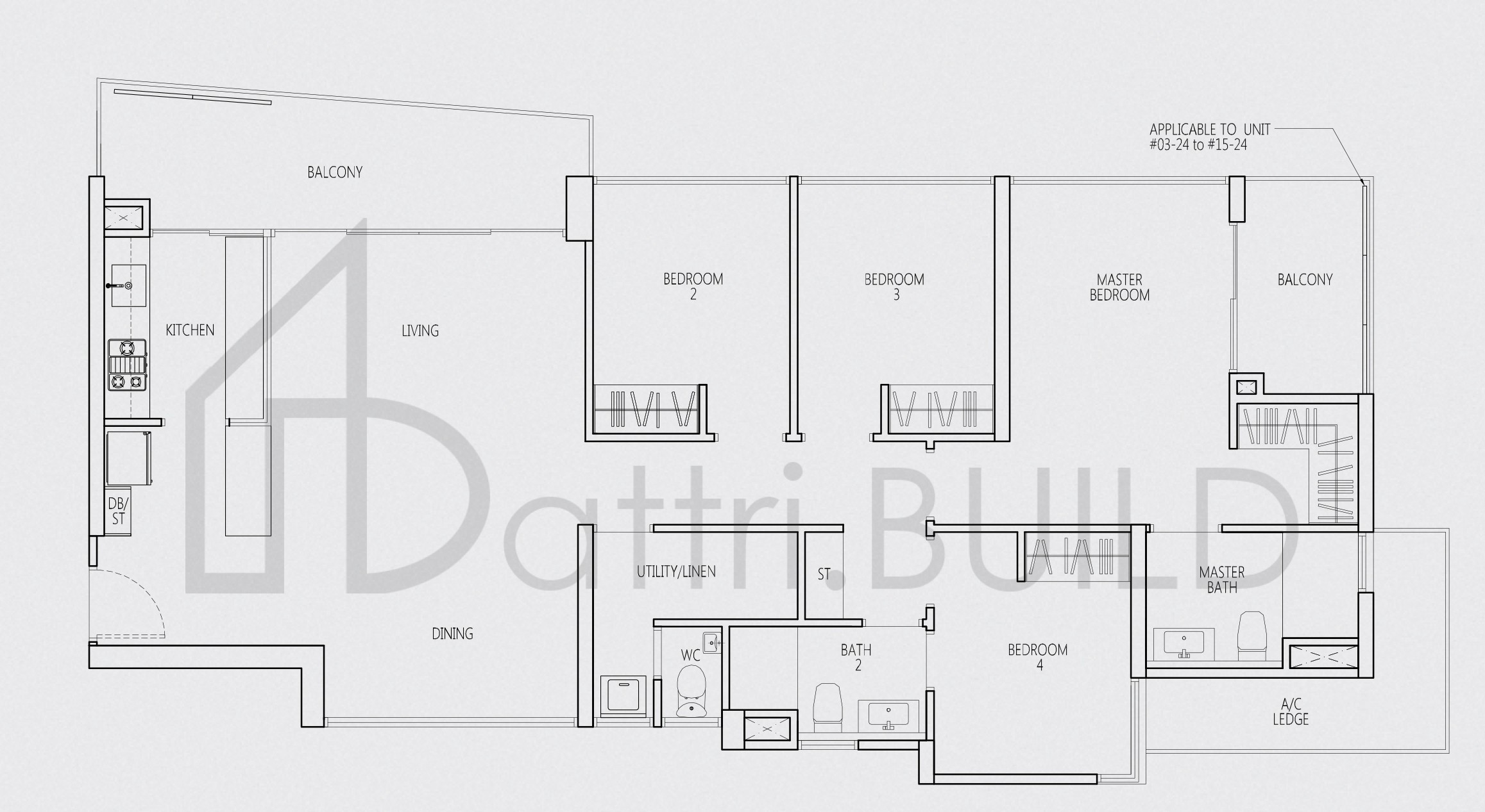Q BAY RESIDENCES VH-D floorplan (watermarked)