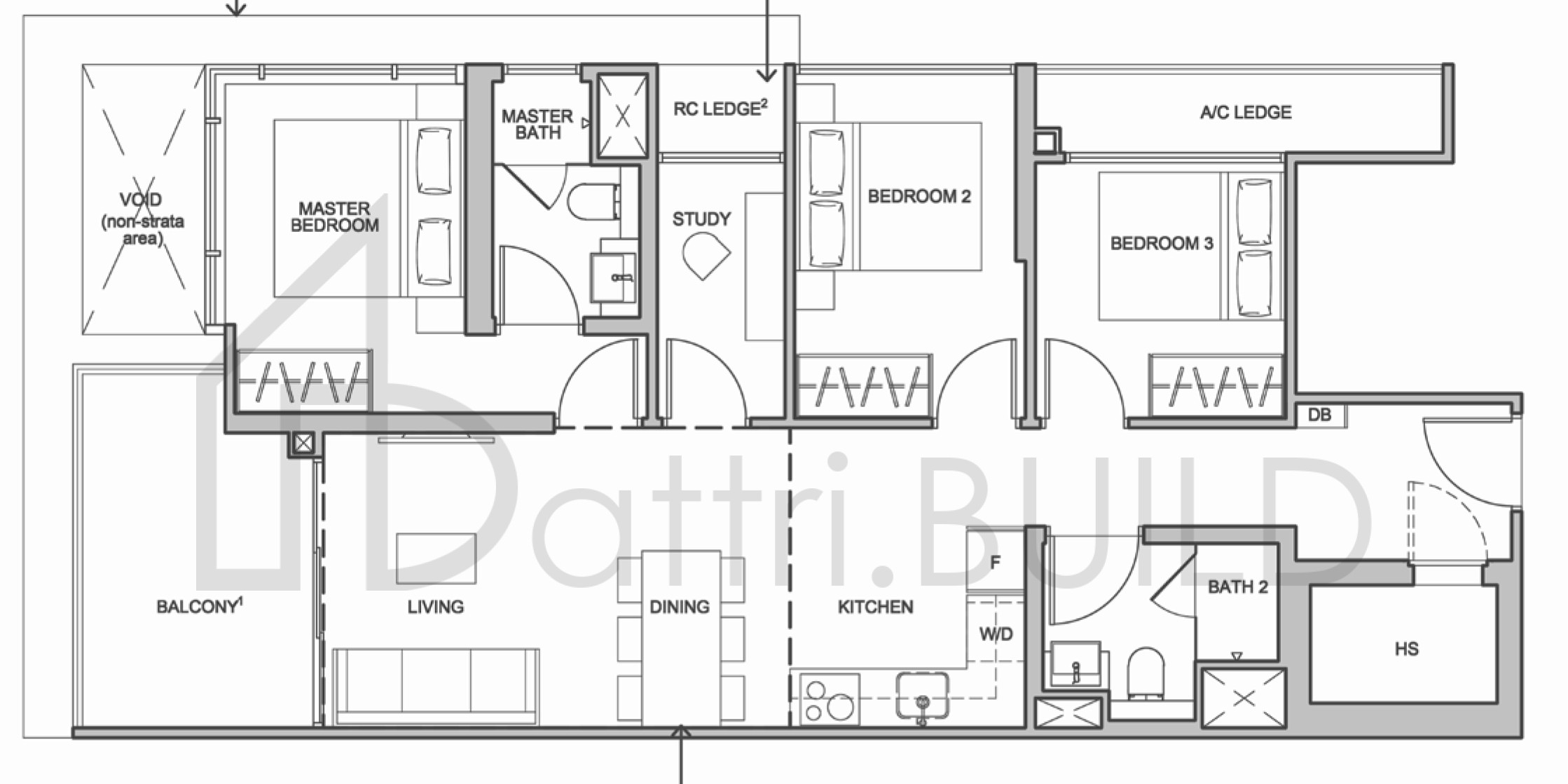 THE ADDITION C1-H floorplan (watermarked)