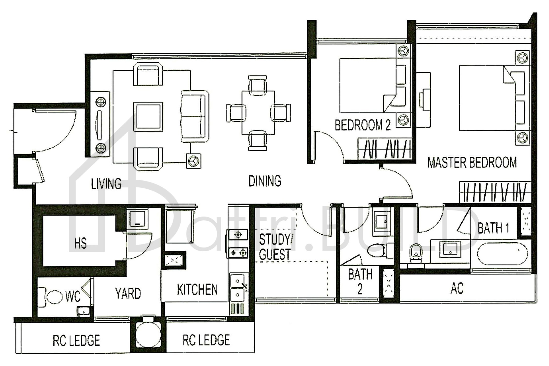 BELMOND GREEN B3b floorplan (watermarked)