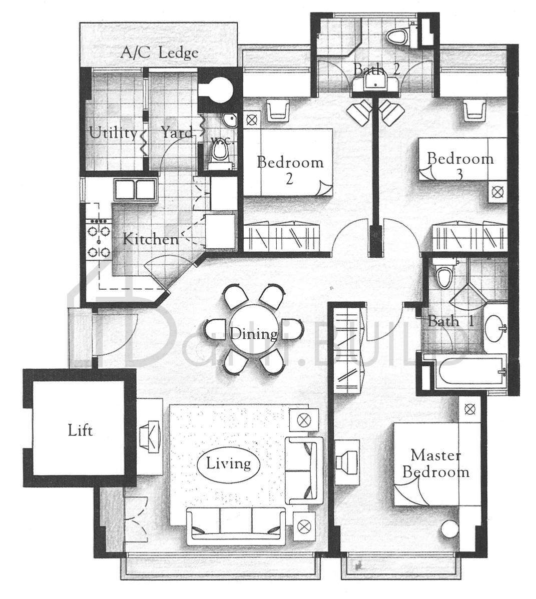 MUTIARA VIEW D1 floorplan (watermarked)