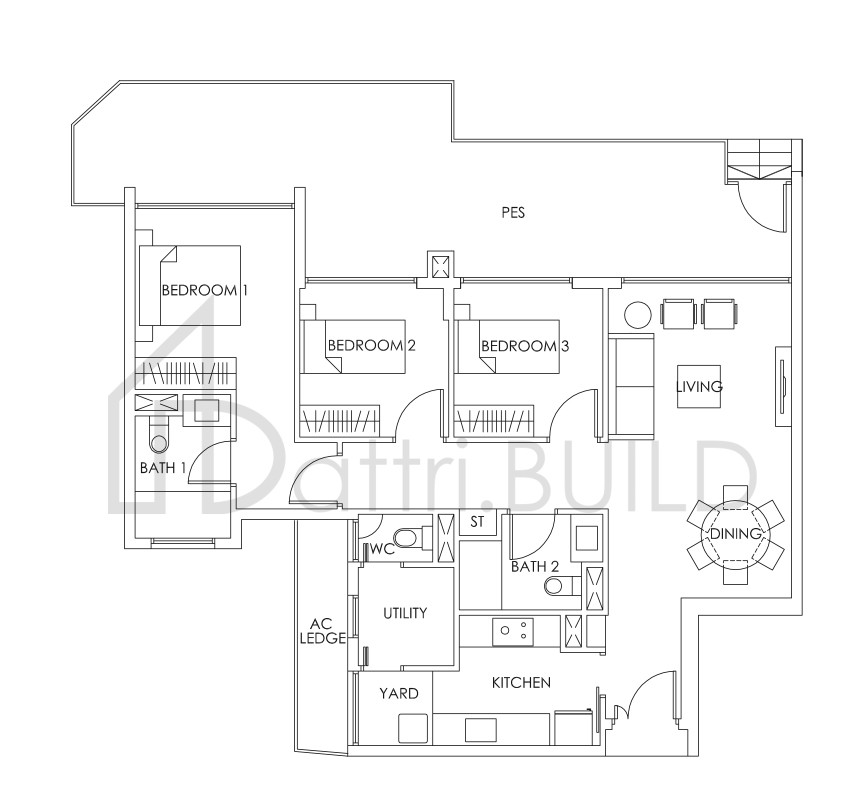 BEDOK RESIDENCES C3a (P) floorplan (watermarked)