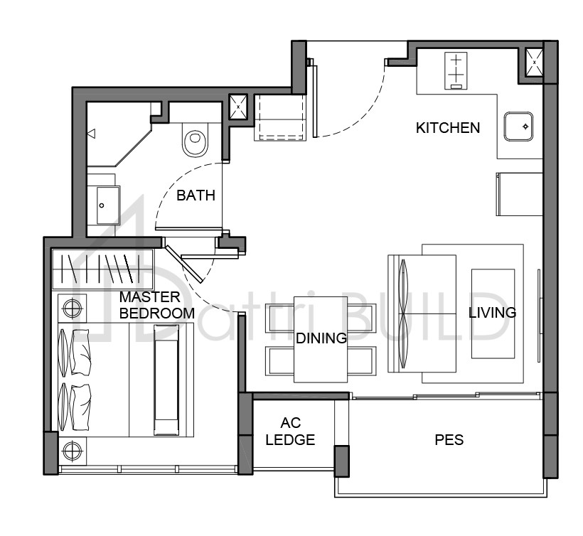 THE ENCLAVE . HOLLAND C1 floorplan (watermarked)
