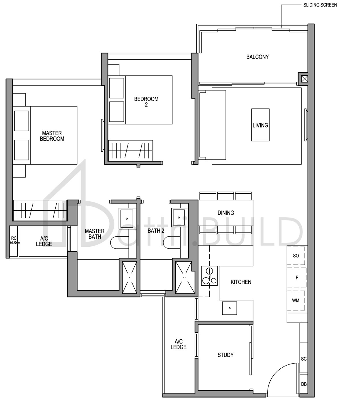 MARTIN MODERN B4S floorplan (watermarked)