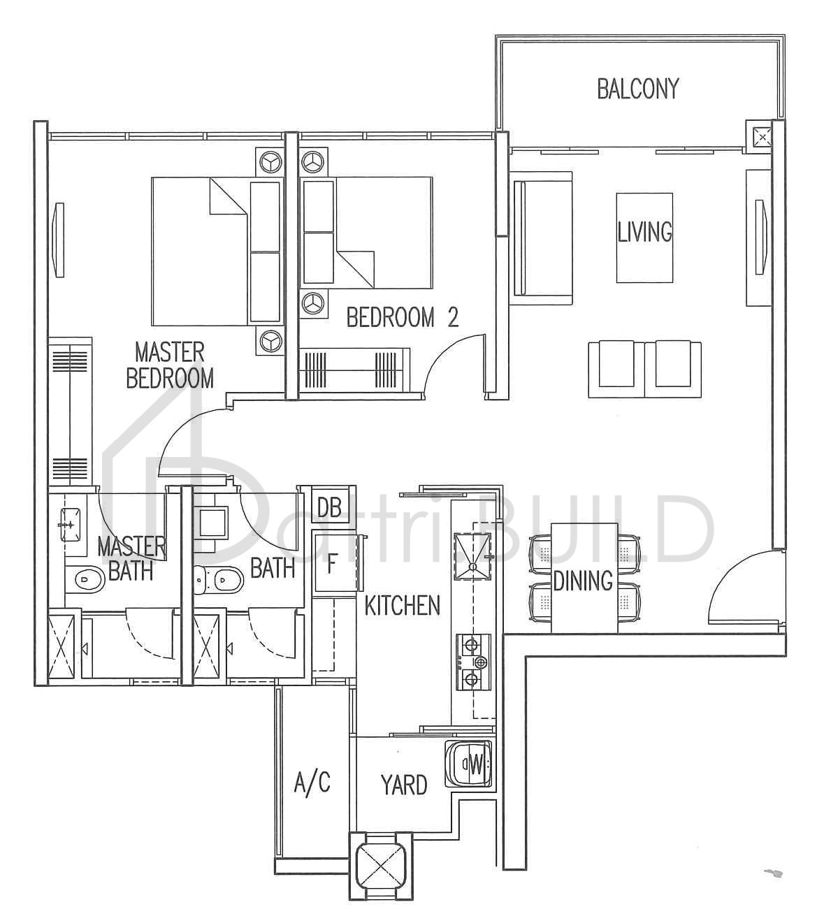 MY MANHATTAN B1 floorplan (watermarked)