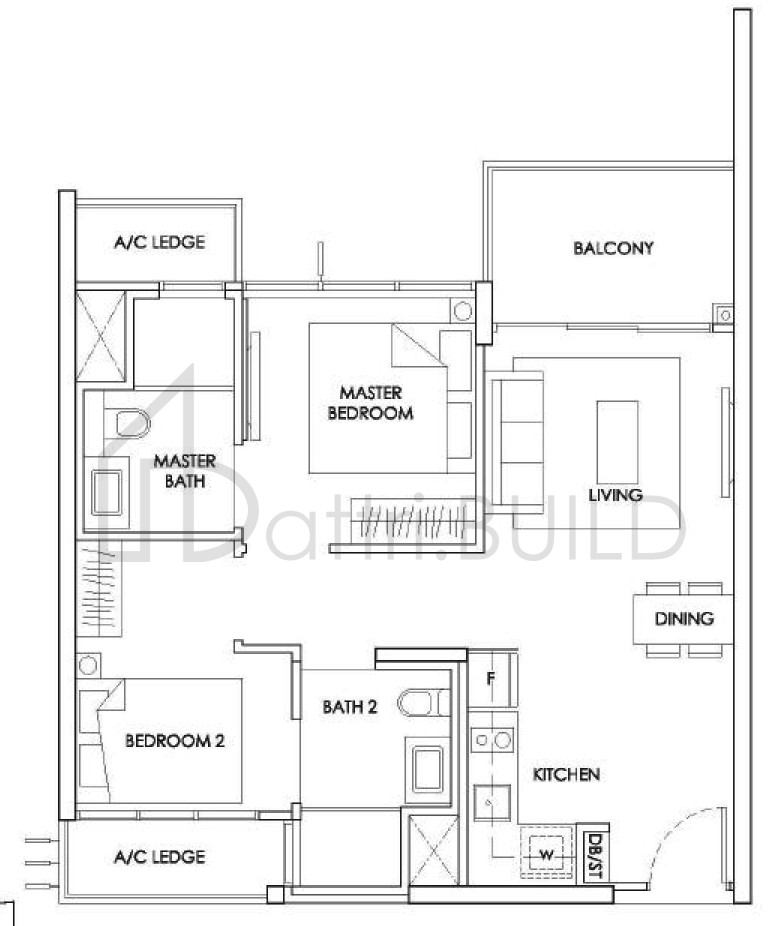 THE ALPS RESIDENCES B3 floorplan (watermarked)