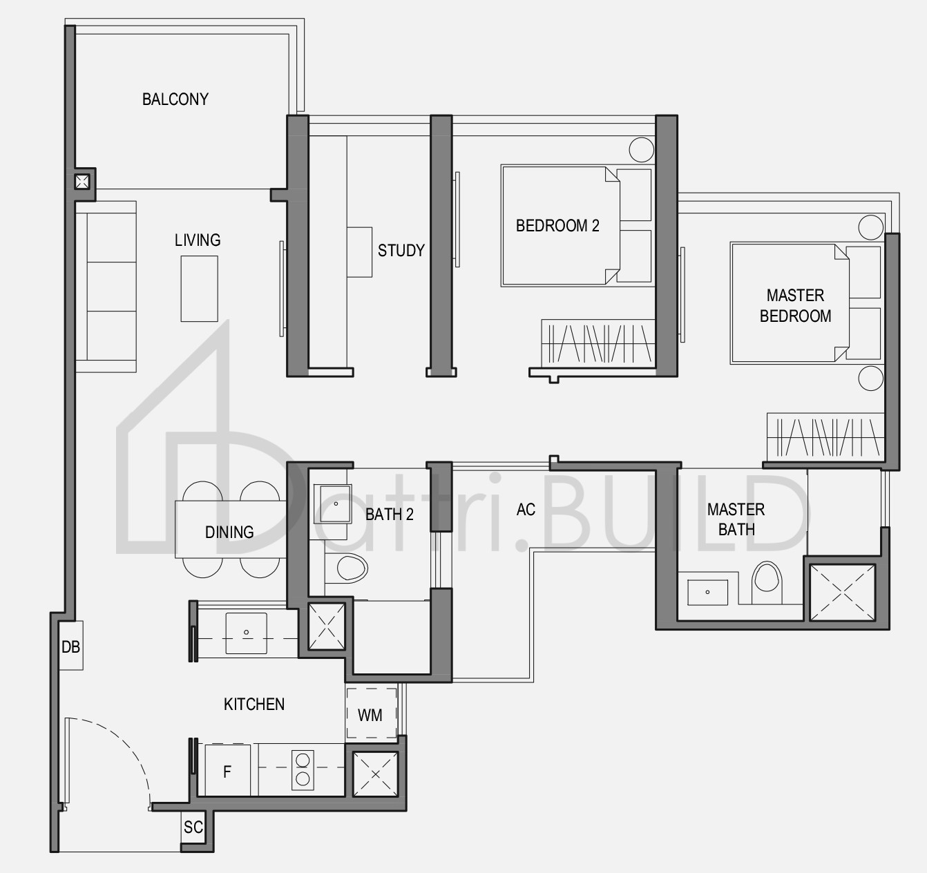 PARC BOTANNIA 2BRSa floorplan (watermarked)