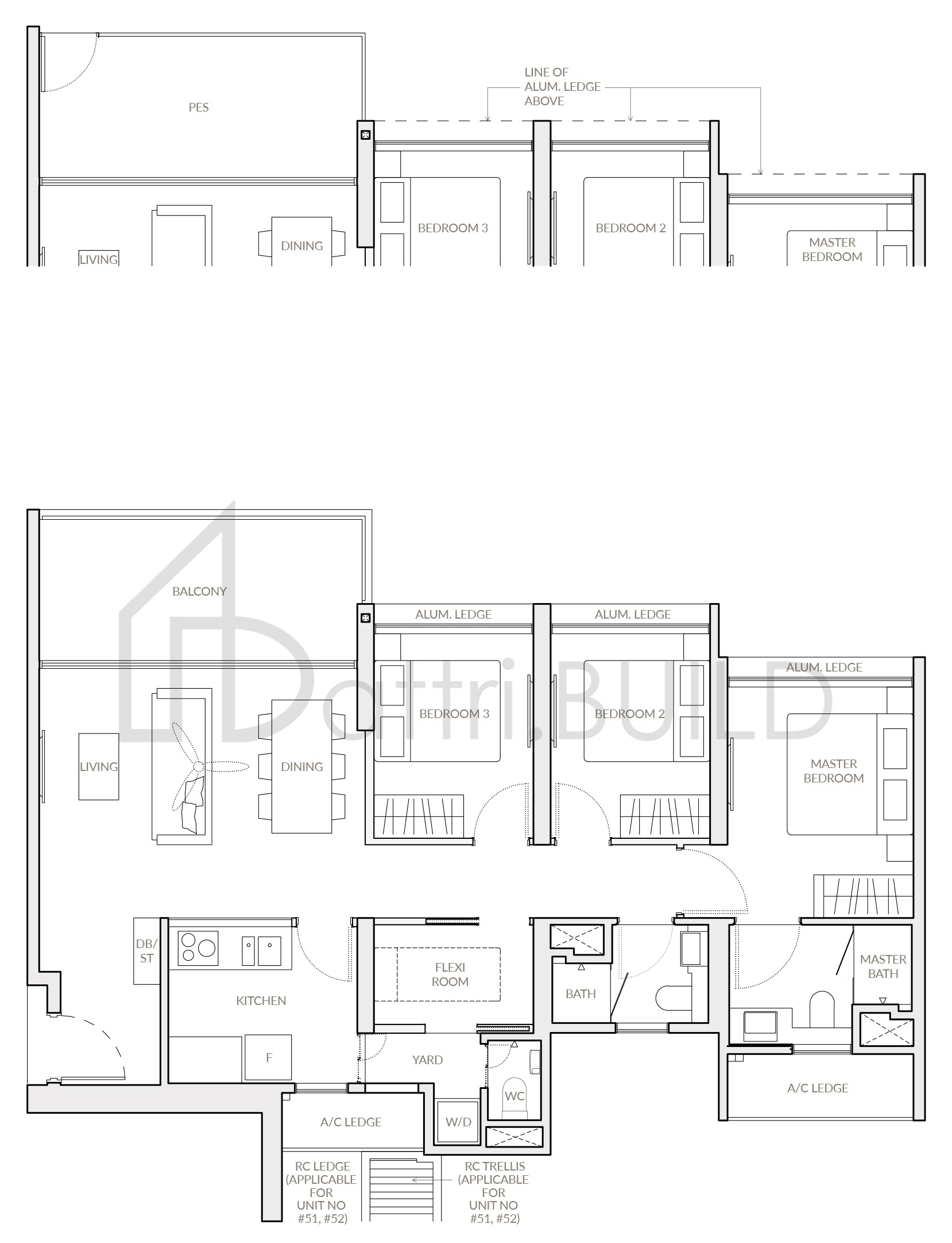 THE WOODLEIGH RESIDENCES E1 floorplan (watermarked)
