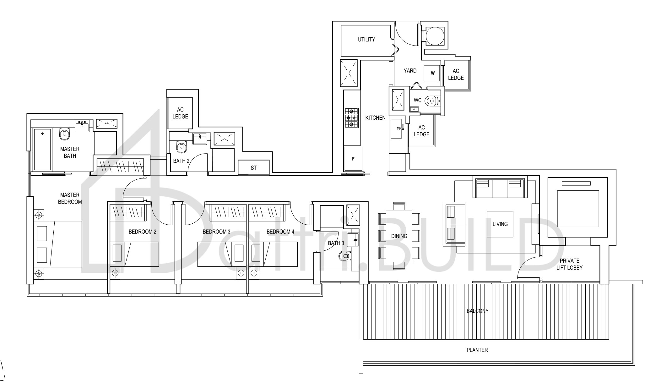SKYLINE RESIDENCES D1 floorplan (watermarked)
