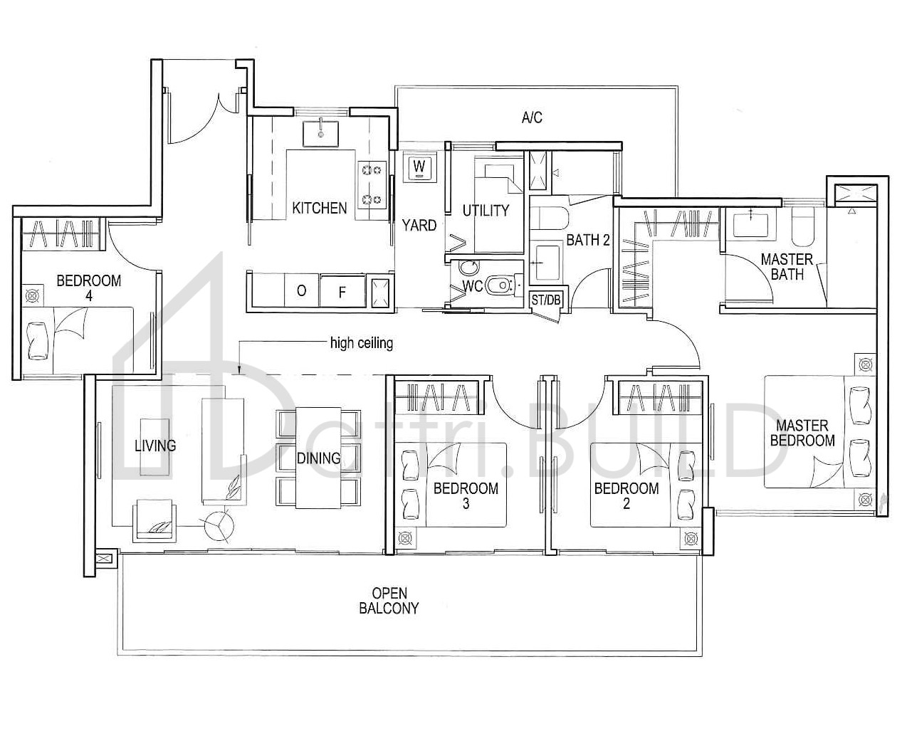 BLOSSOM RESIDENCES C1B2 floorplan (watermarked)