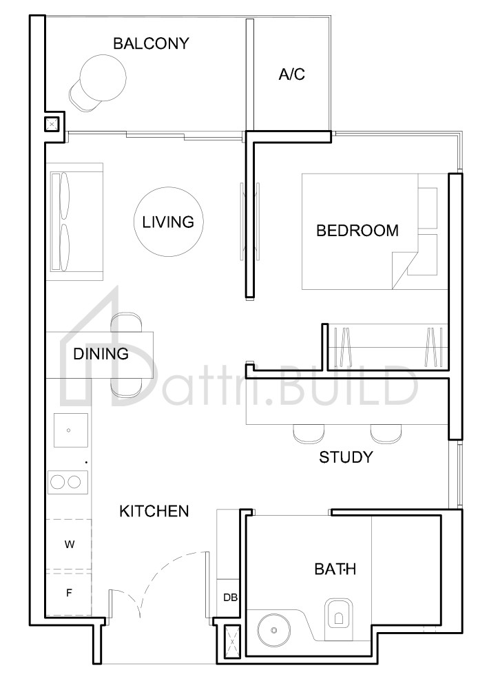 HIGH PARK RESIDENCES 1S1-a floorplan (watermarked)