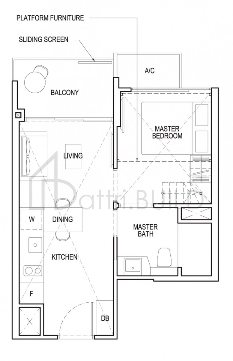 GRANDEUR PARK RESIDENCES 1b2-ph floorplan (watermarked)