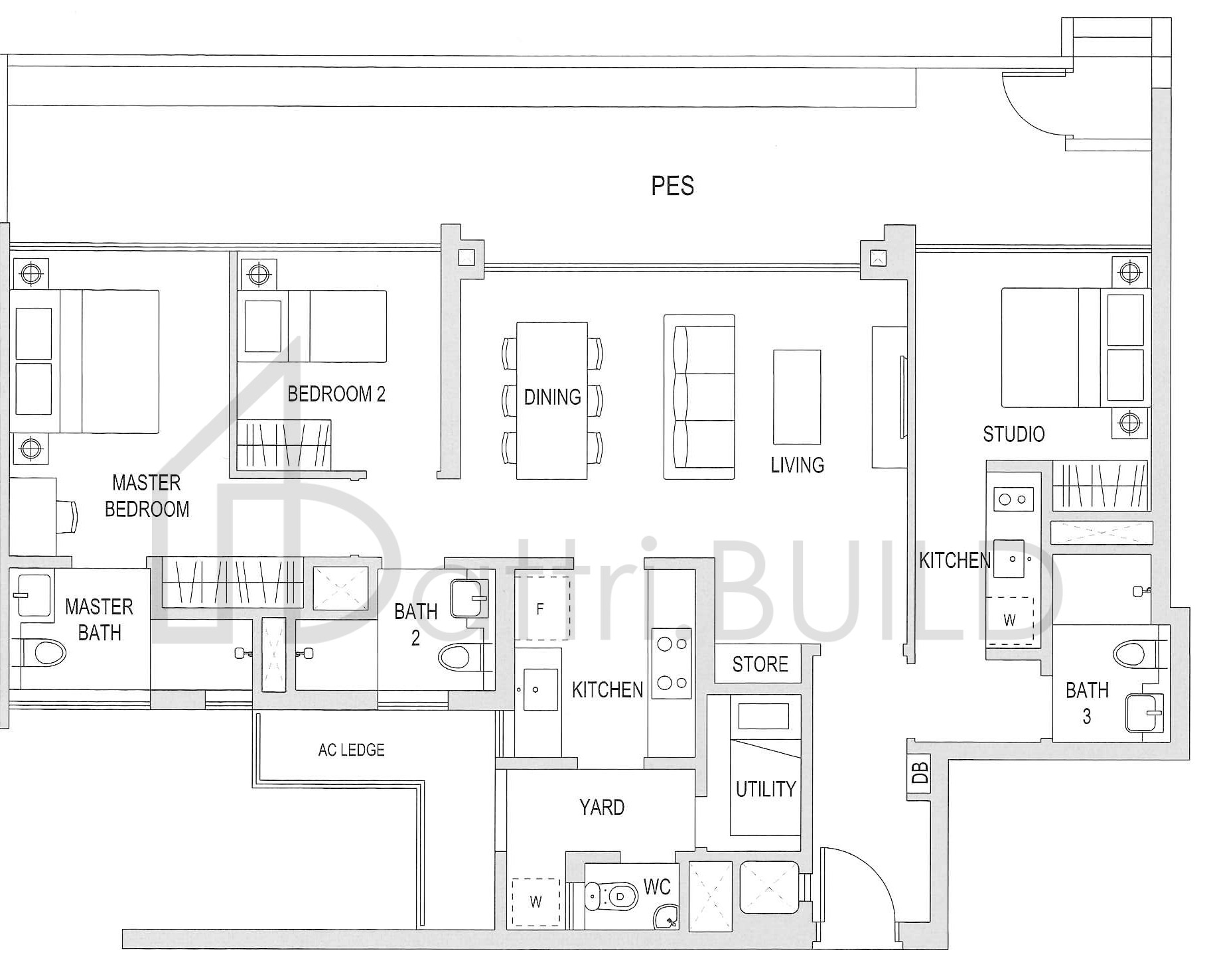 THE TOPIARY D1-G floorplan (watermarked)