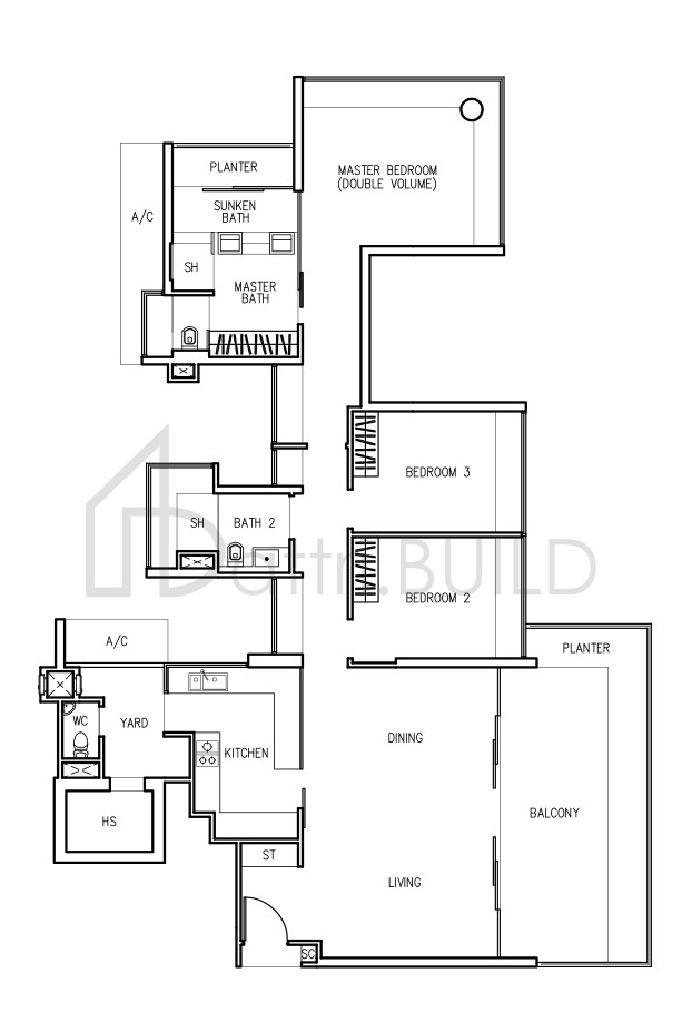 THE TRIZON C1b floorplan (watermarked)