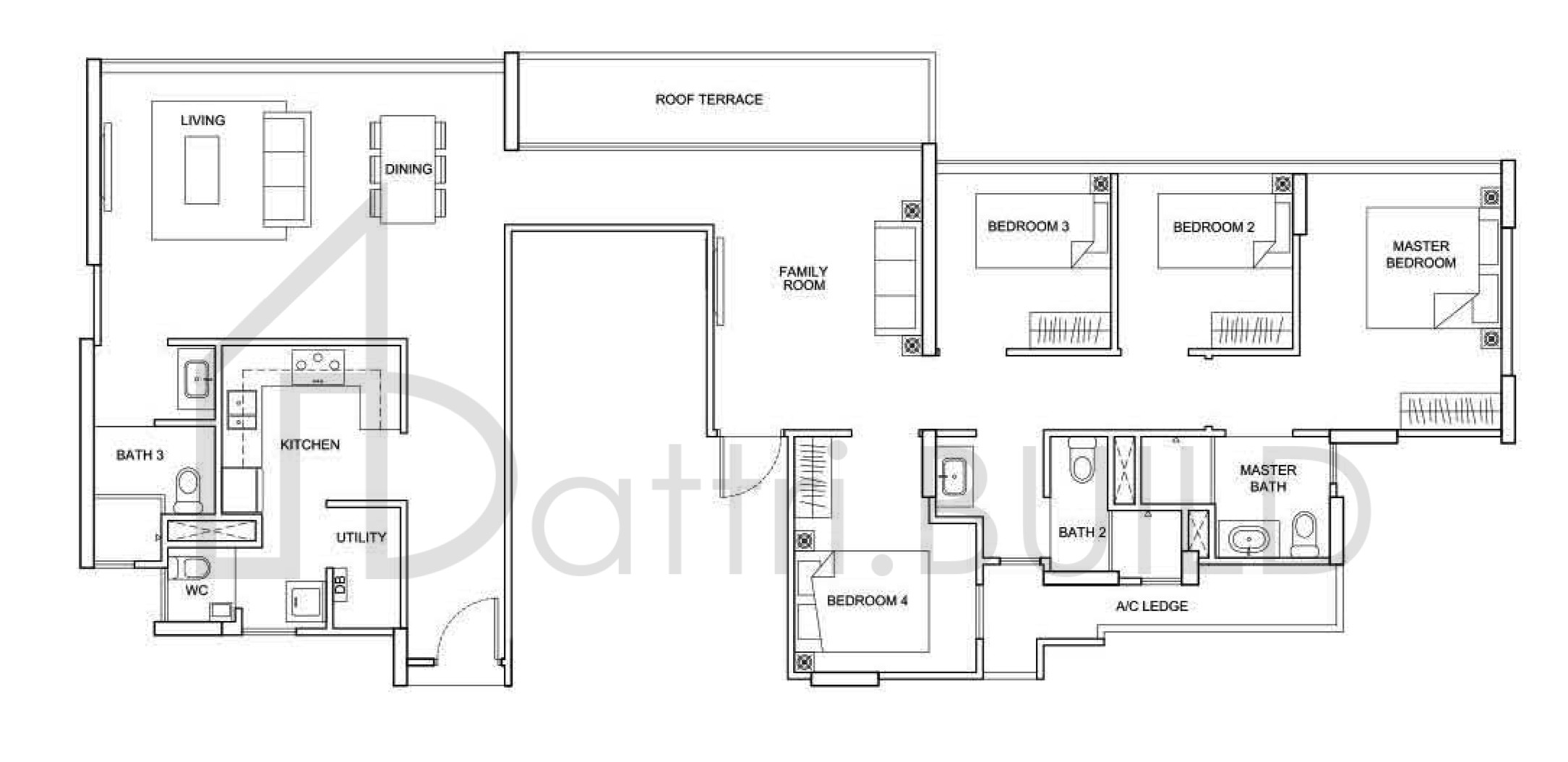 THE SANTORINI PH2 floorplan (watermarked)