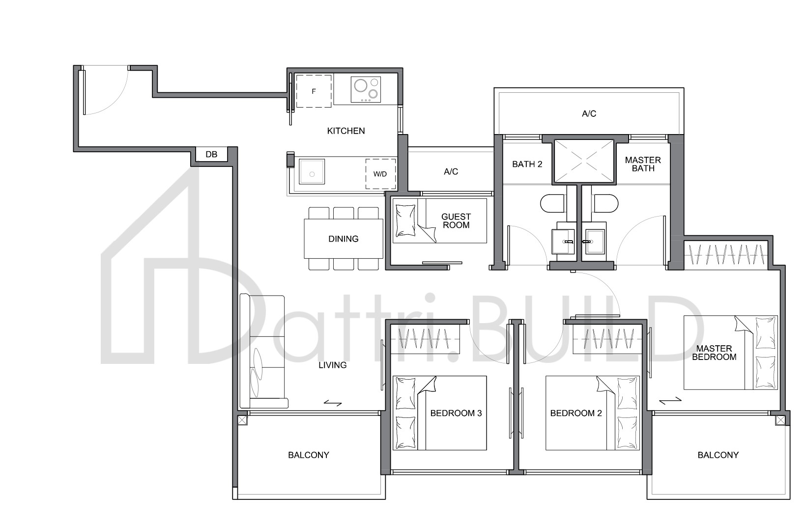 THE NAVIAN B5 floorplan (watermarked)