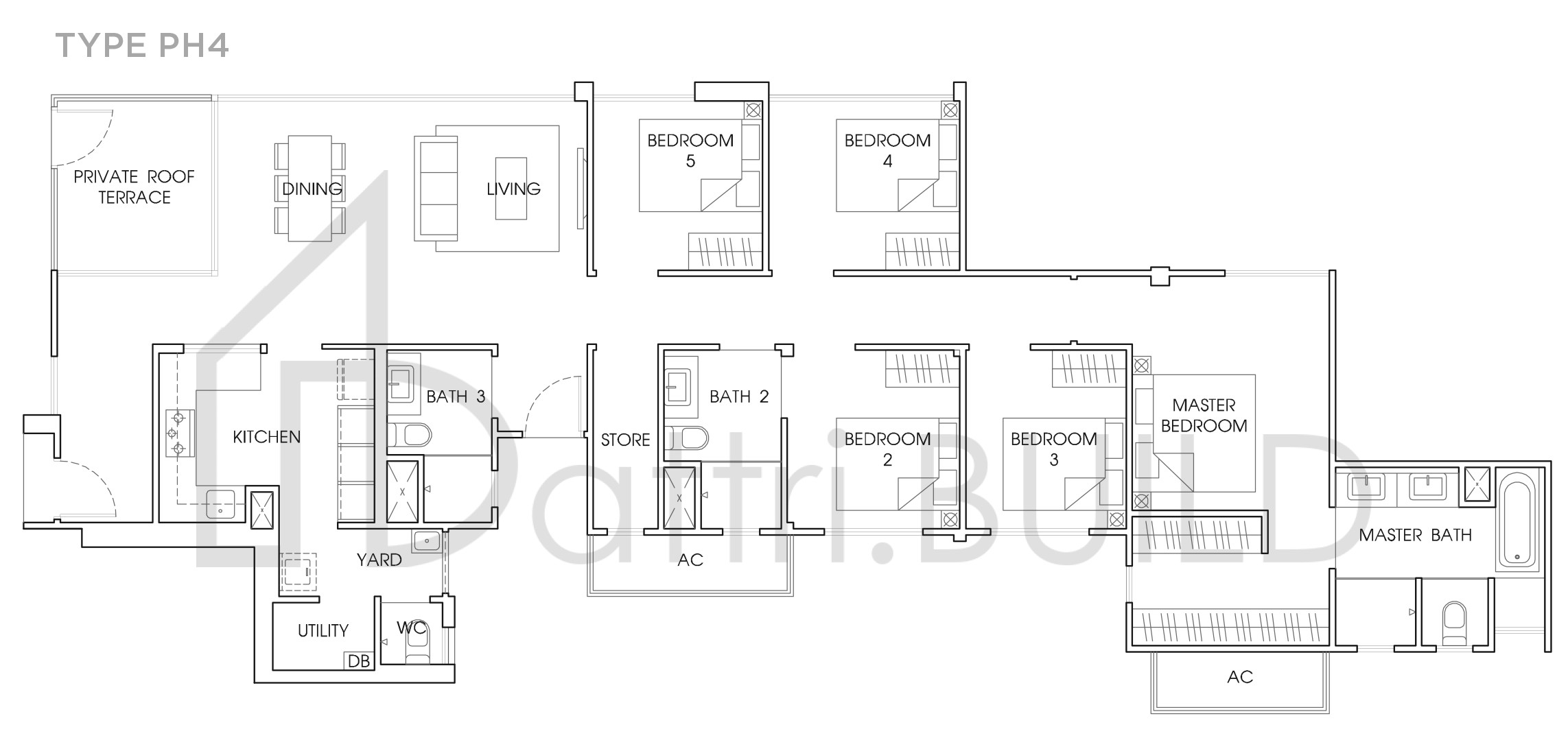 THE VALES PH4 floorplan (watermarked)