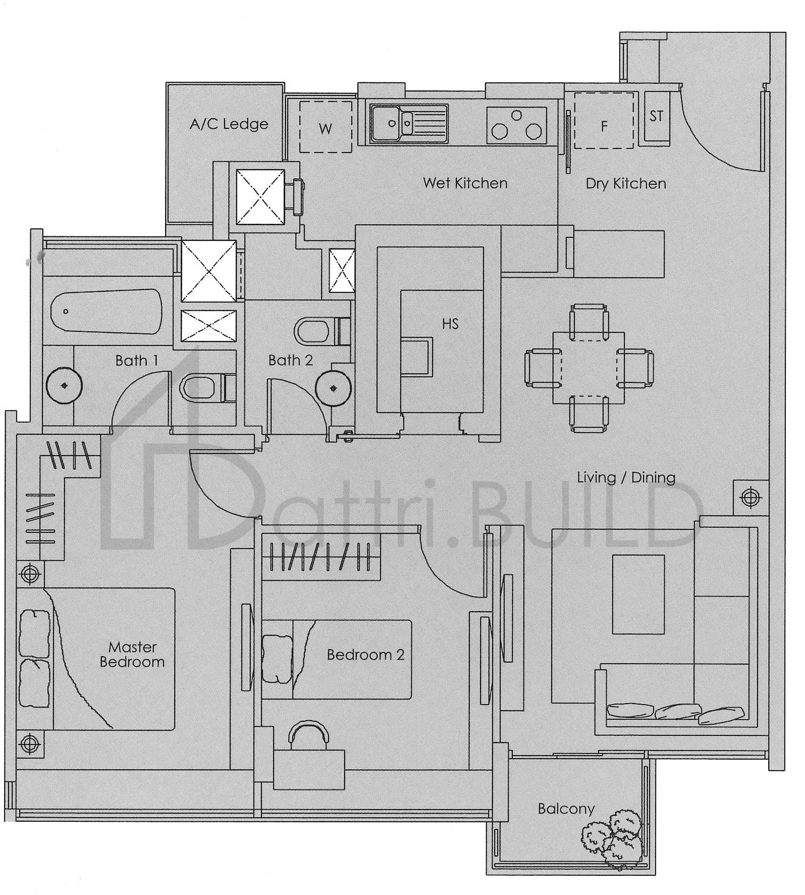 KOVAN MELODY B2(b) floorplan (watermarked)