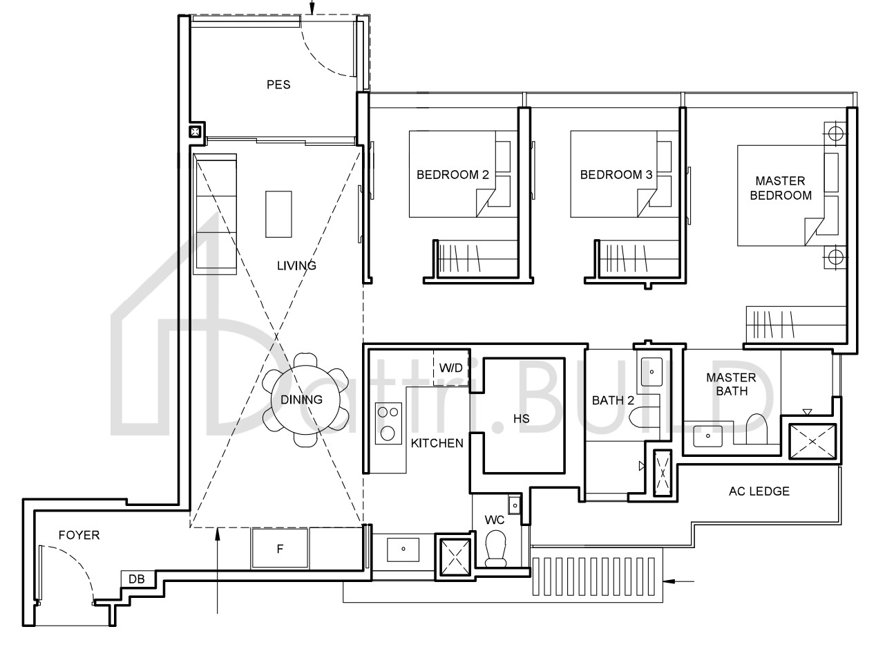 FORETT AT BUKIT TIMAH C3b(pd) floorplan (watermarked)