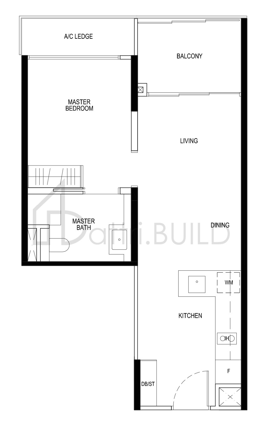 DAINTREE RESIDENCE A1b floorplan (watermarked)