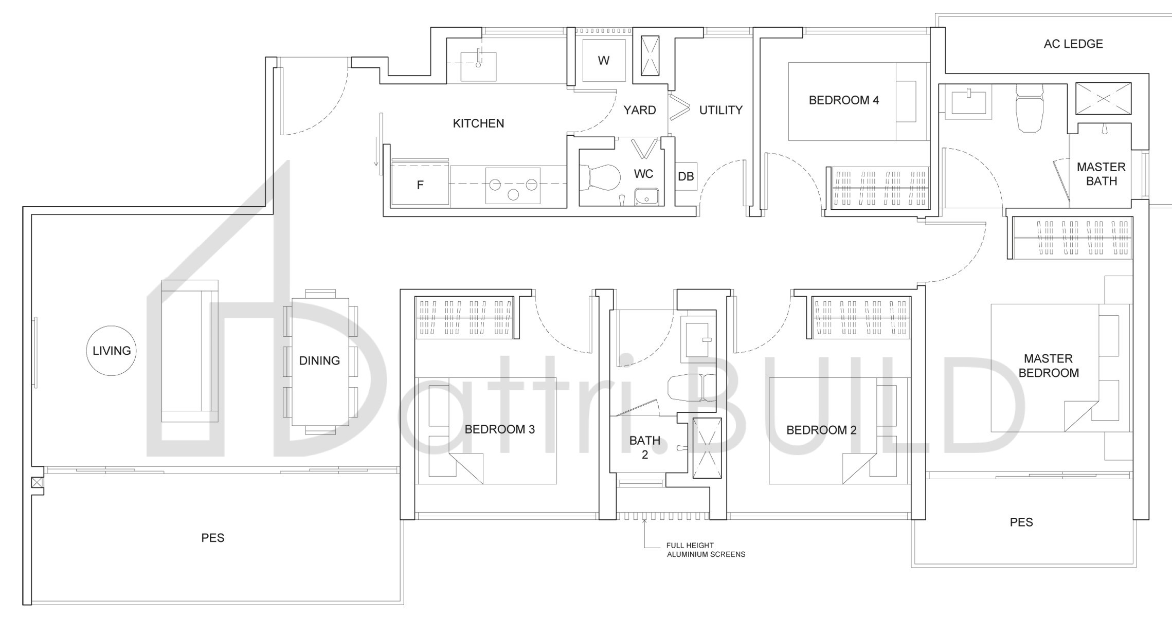 THE CRITERION C1P floorplan (watermarked)