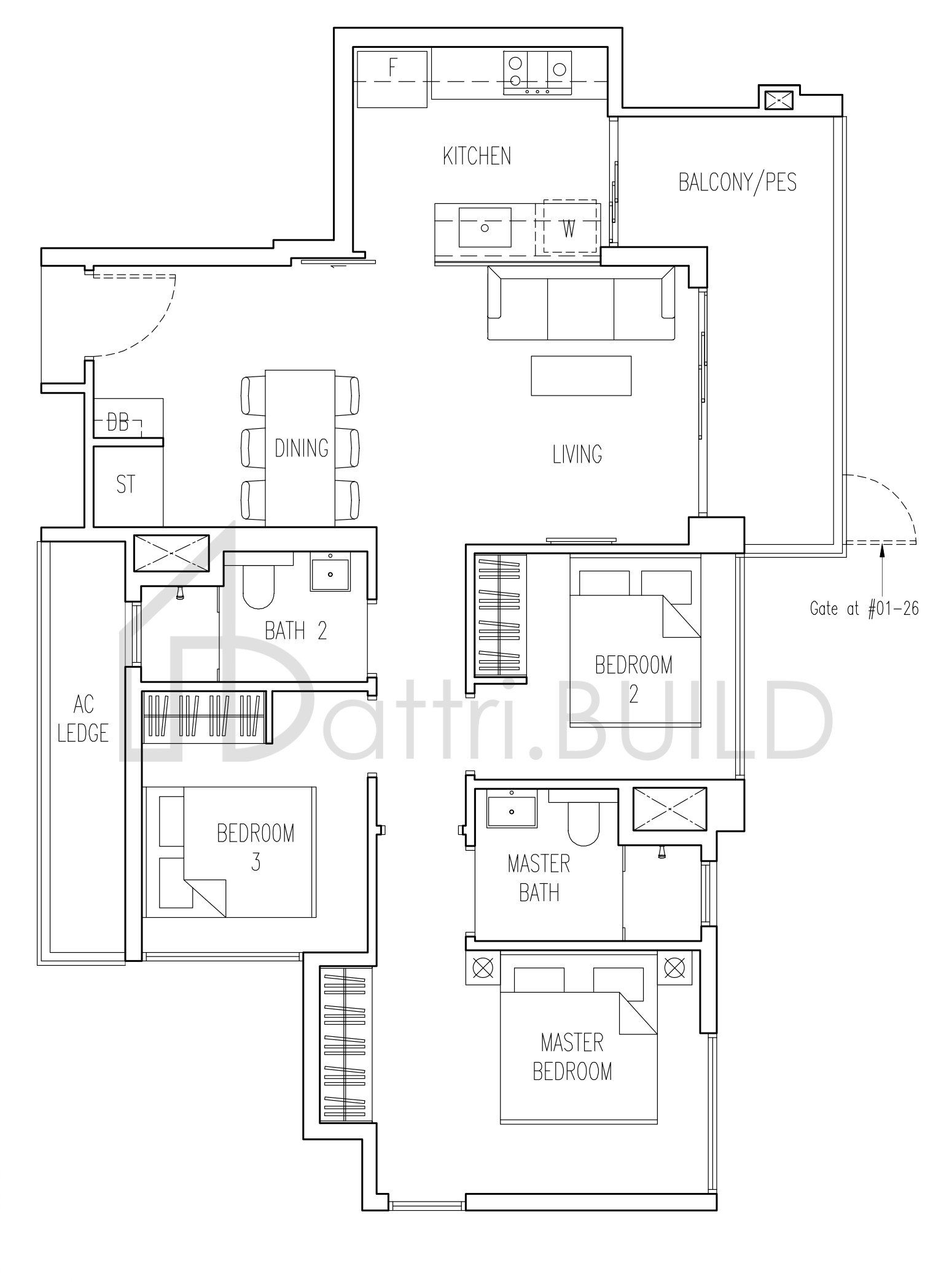 PARC LIFE B3 floorplan (watermarked)