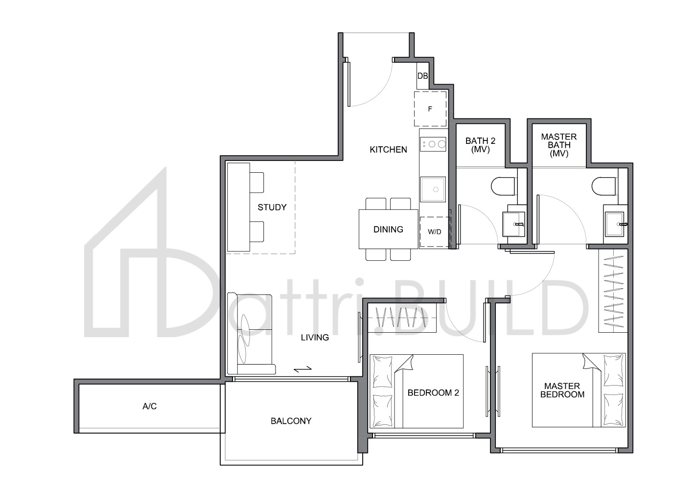 THE NAVIAN A3a floorplan (watermarked)