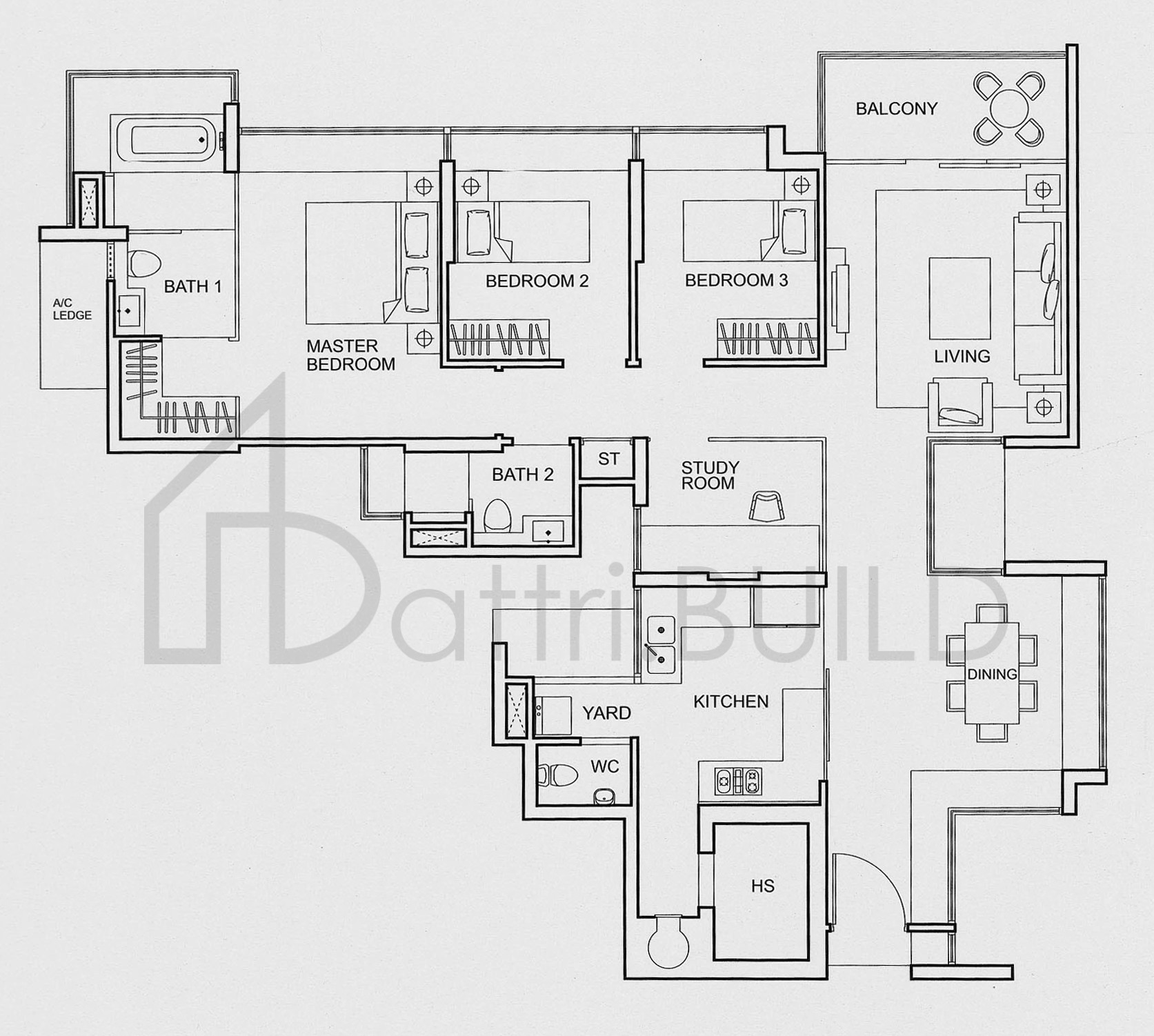 ONE AMBER C8 floorplan (watermarked)