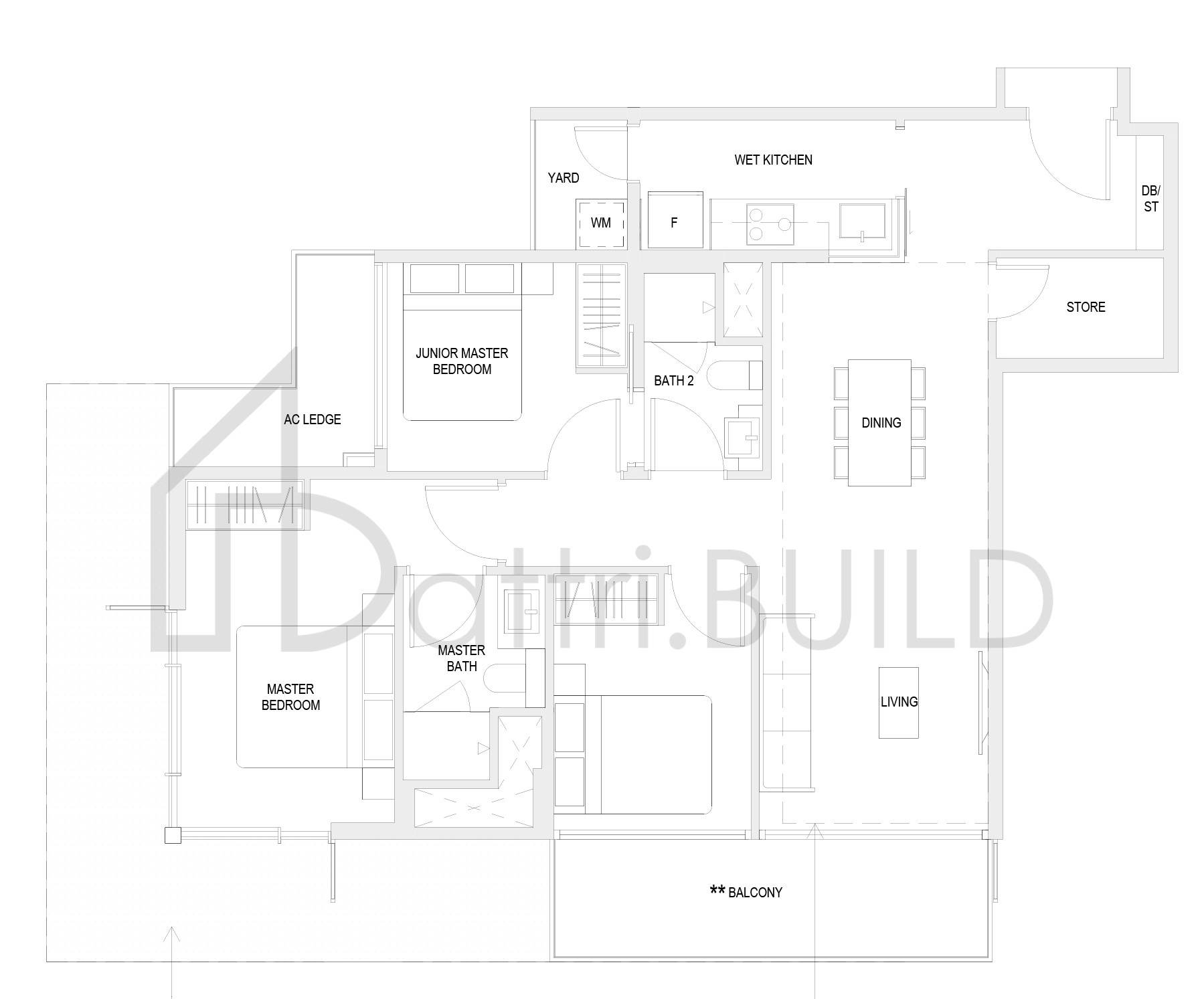 THE VERANDAH RESIDENCES C5 floorplan (watermarked)
