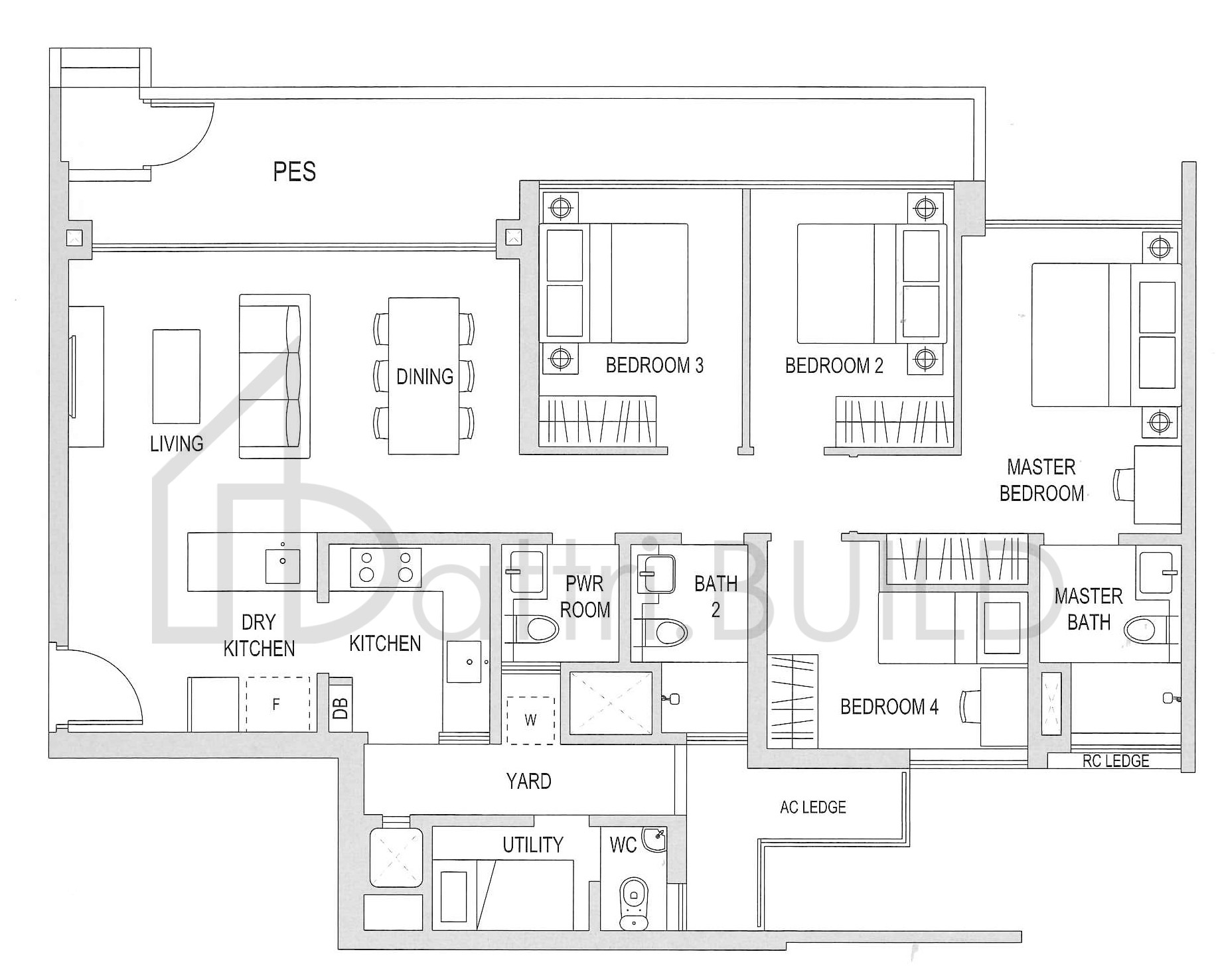 THE TOPIARY E2-G1 floorplan (watermarked)