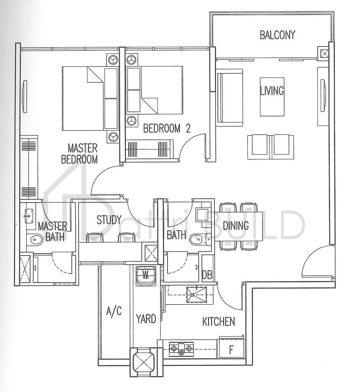 MY MANHATTAN B4-P floorplan (watermarked)