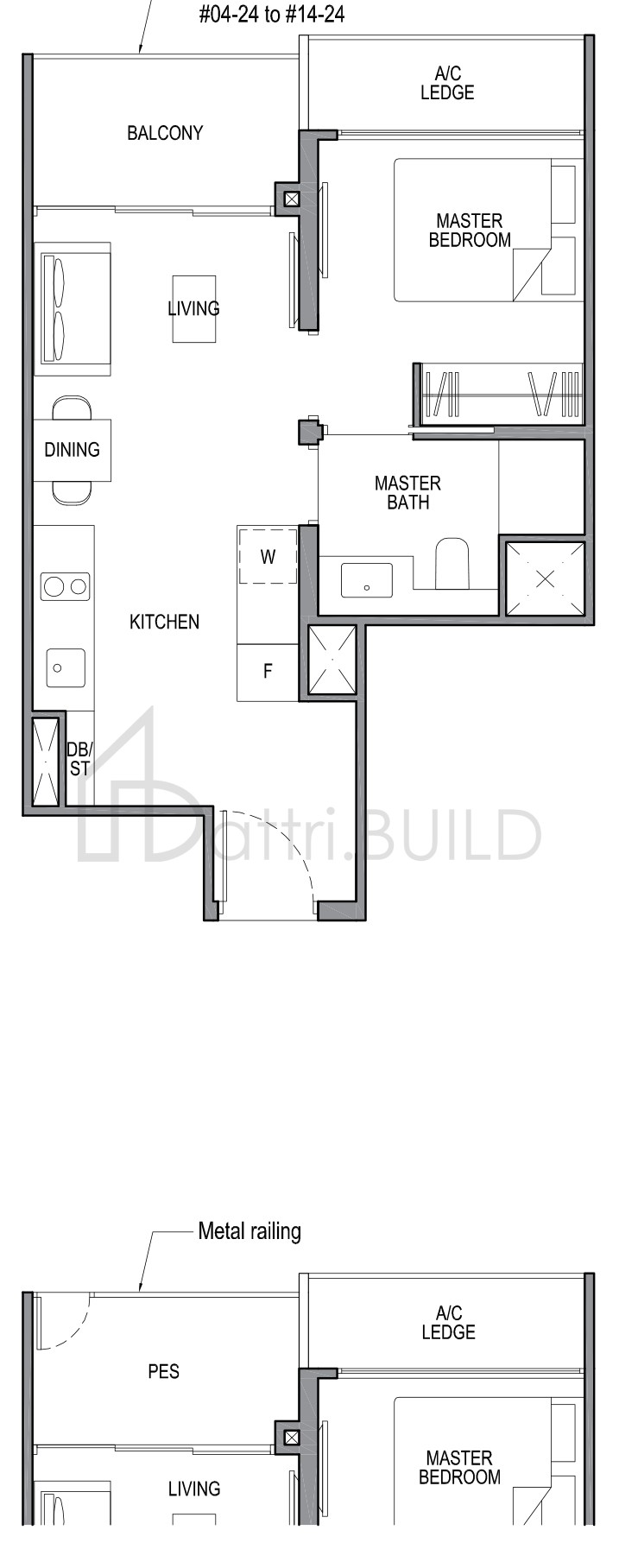 PARK COLONIAL 1B2-G floorplan (watermarked)