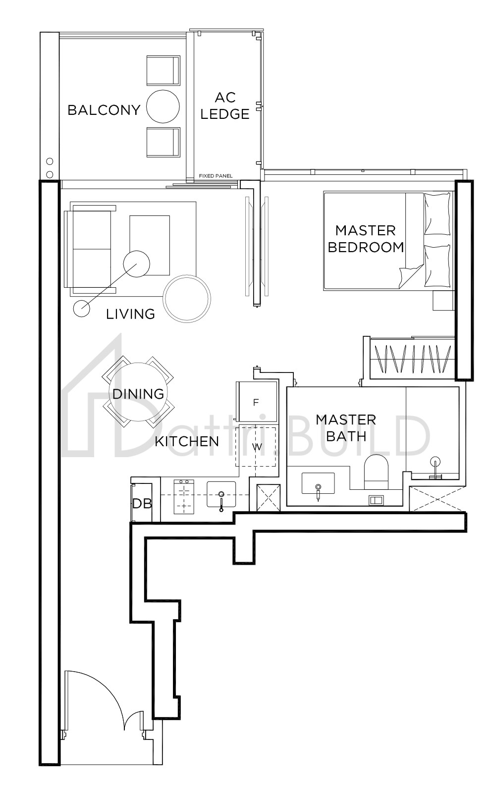 GEM RESIDENCES A2 floorplan (watermarked)