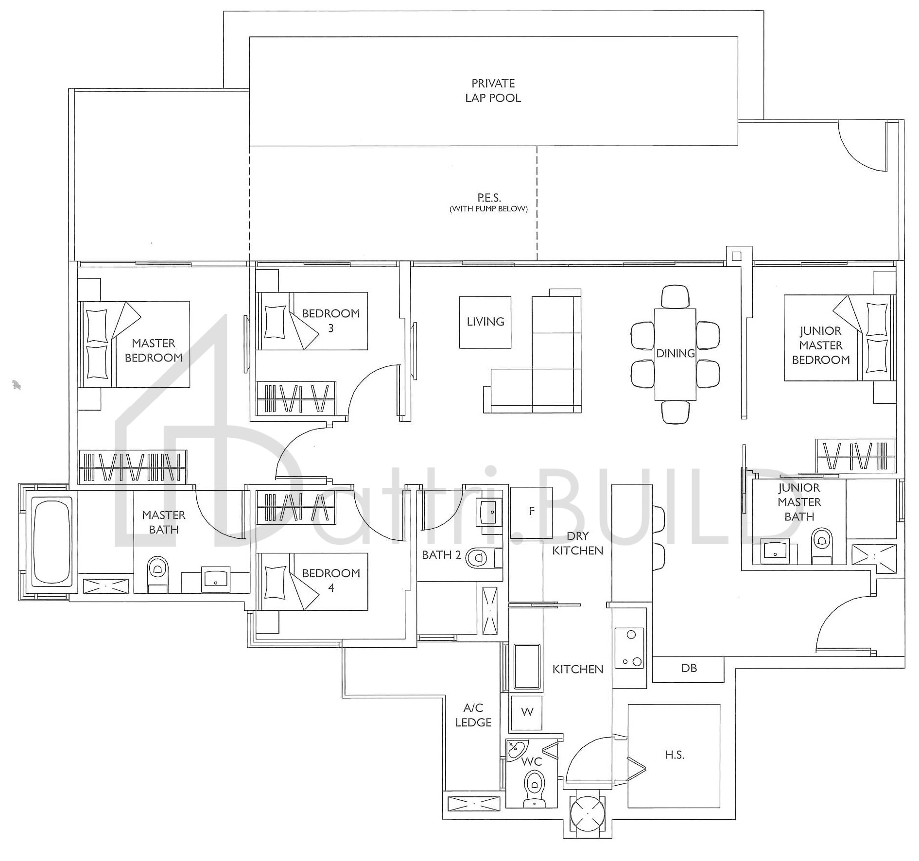 THE LUXURIE D1P floorplan (watermarked)
