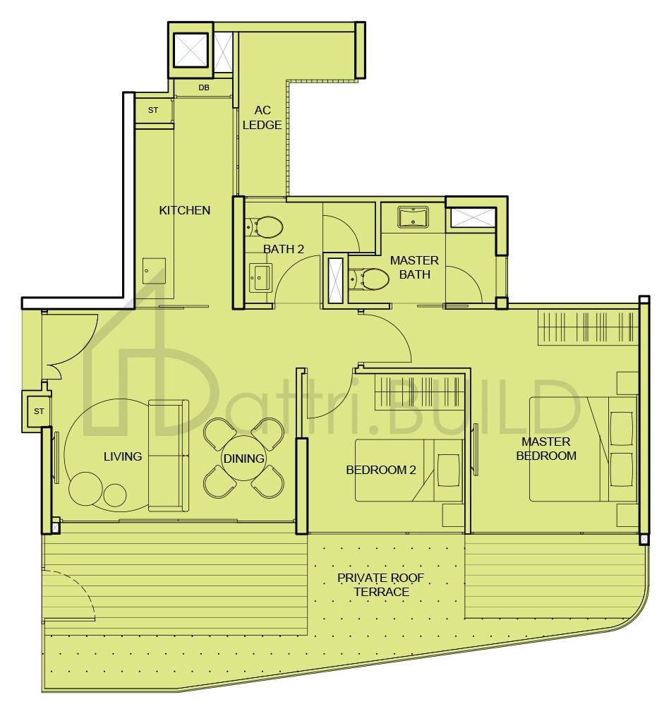THE TEMBUSU B2(r1) floorplan (watermarked)