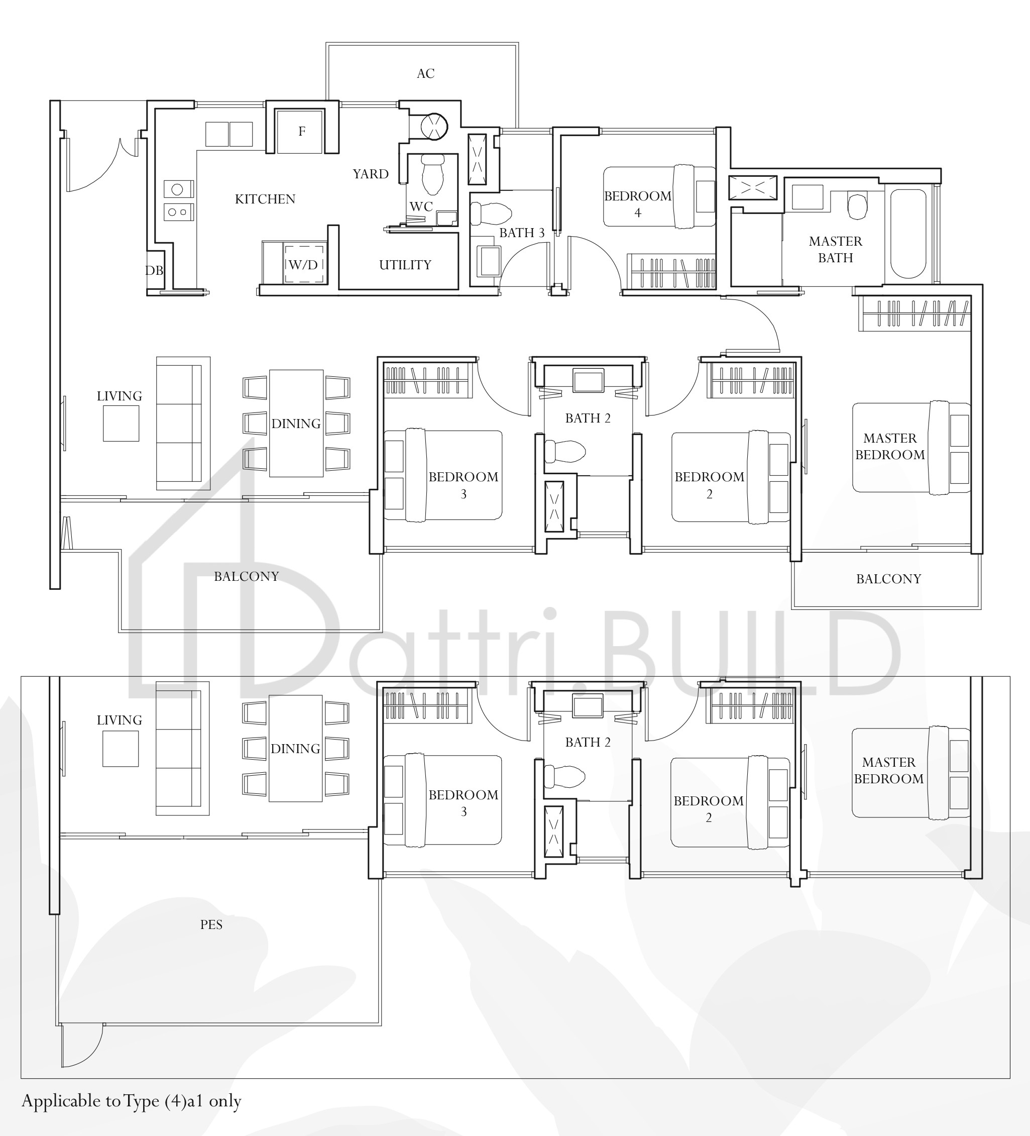 THE INFLORA (4)a1 floorplan (watermarked)