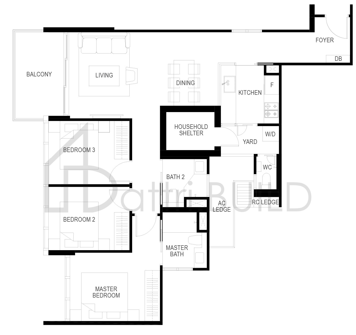THE GAZANIA C2P floorplan (watermarked)