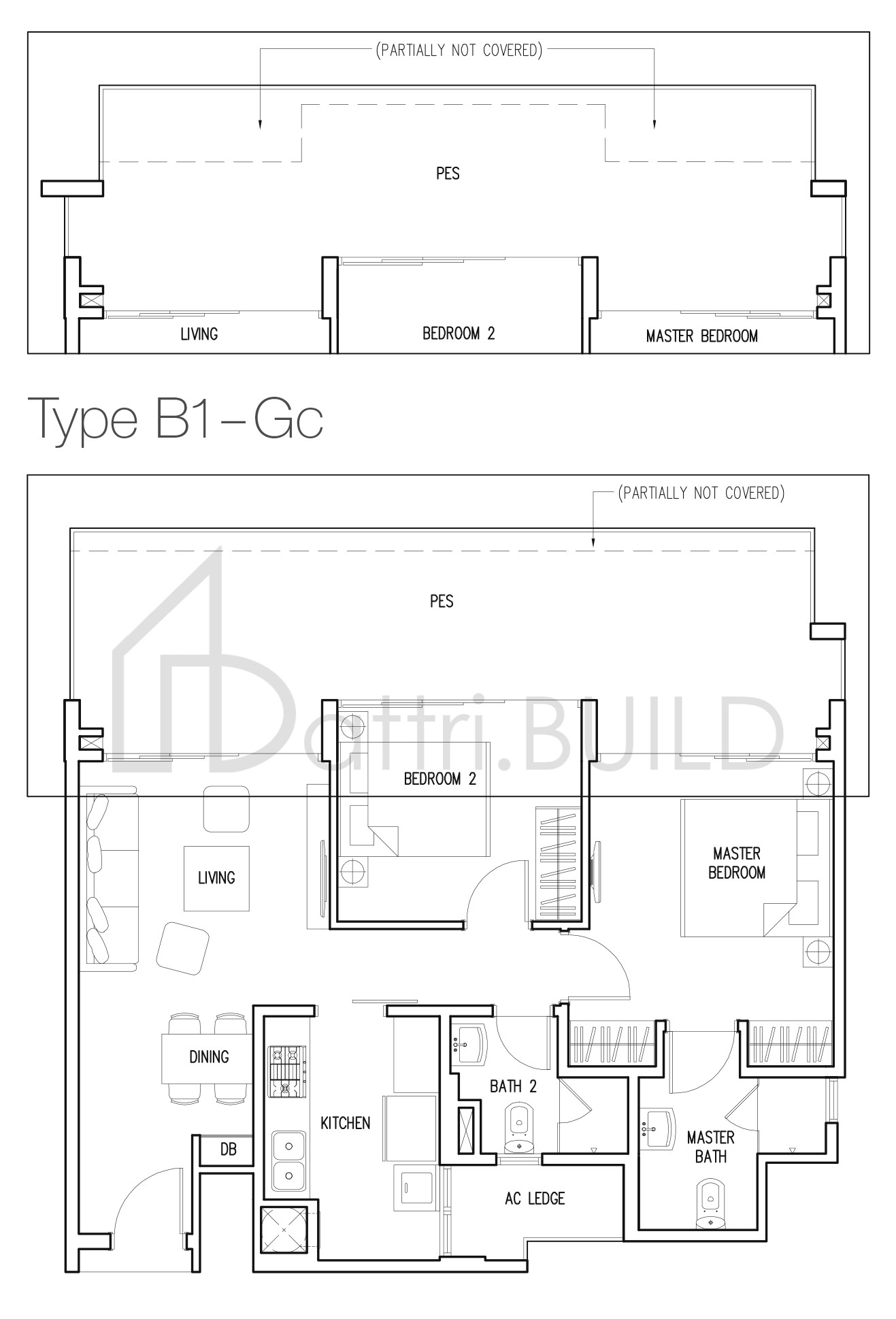THE MILTONIA RESIDENCES B1-Gc floorplan (watermarked)