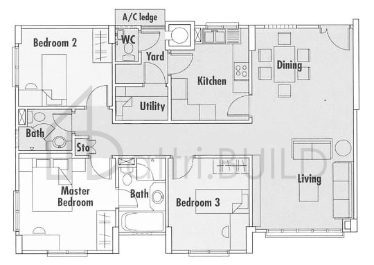 SPRINGDALE CONDOMINIUM D3 floorplan (watermarked)