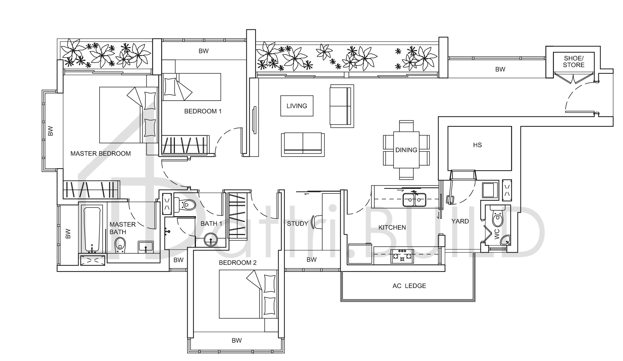 LIVIA D3 floorplan (watermarked)