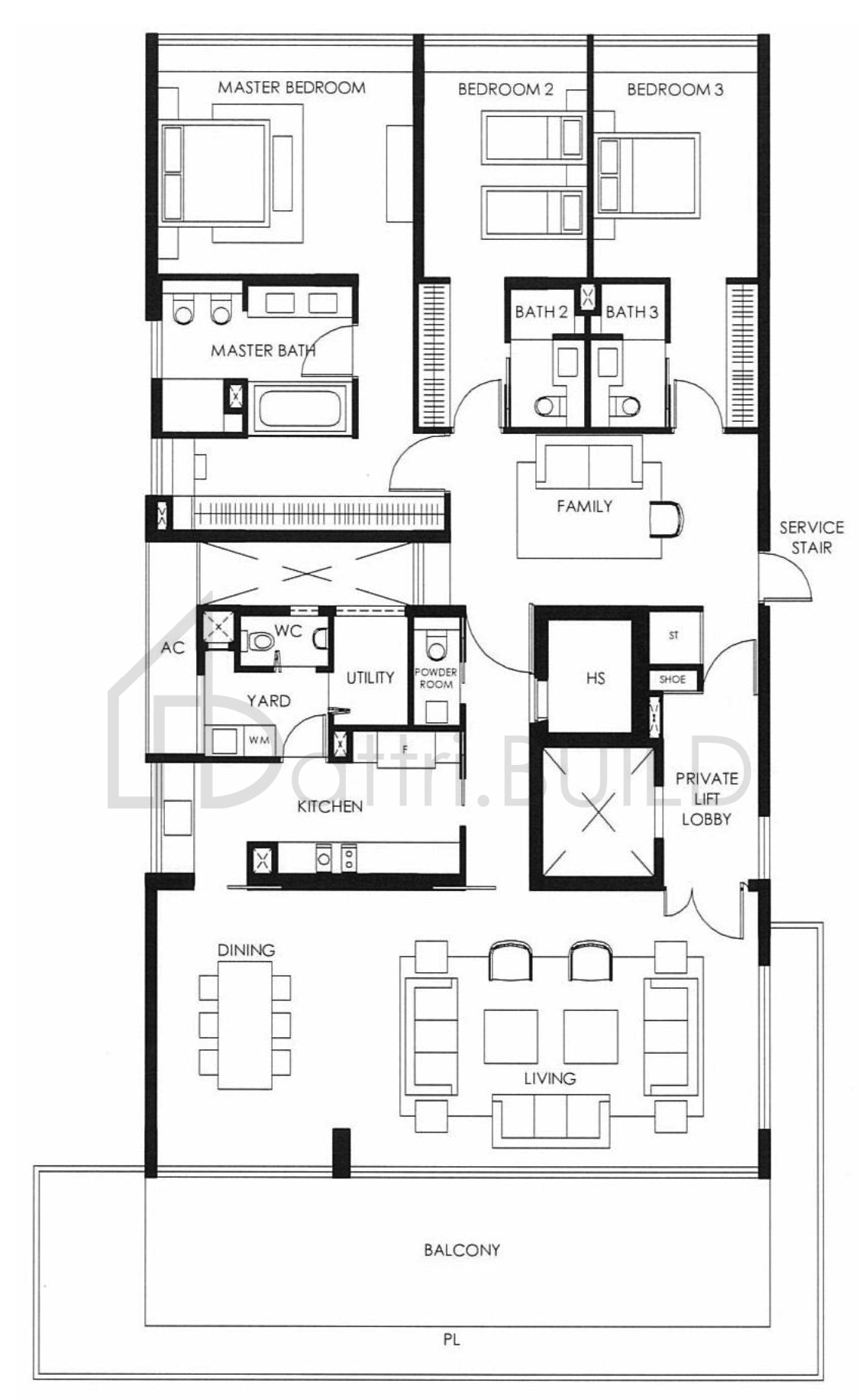 THE NASSIM B5 floorplan (watermarked)