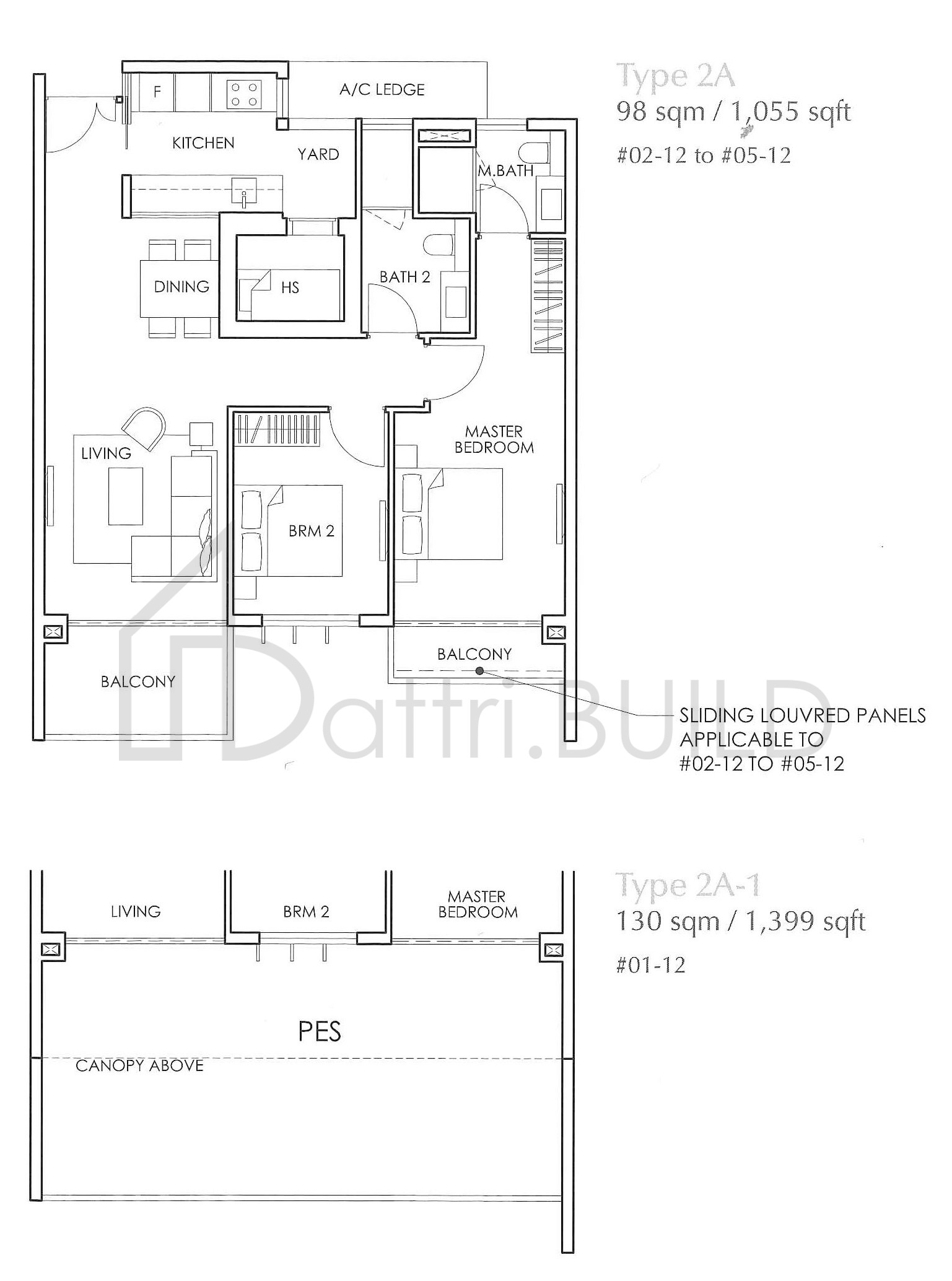 THE GLYNDEBOURNE 2A-1 floorplan (watermarked)