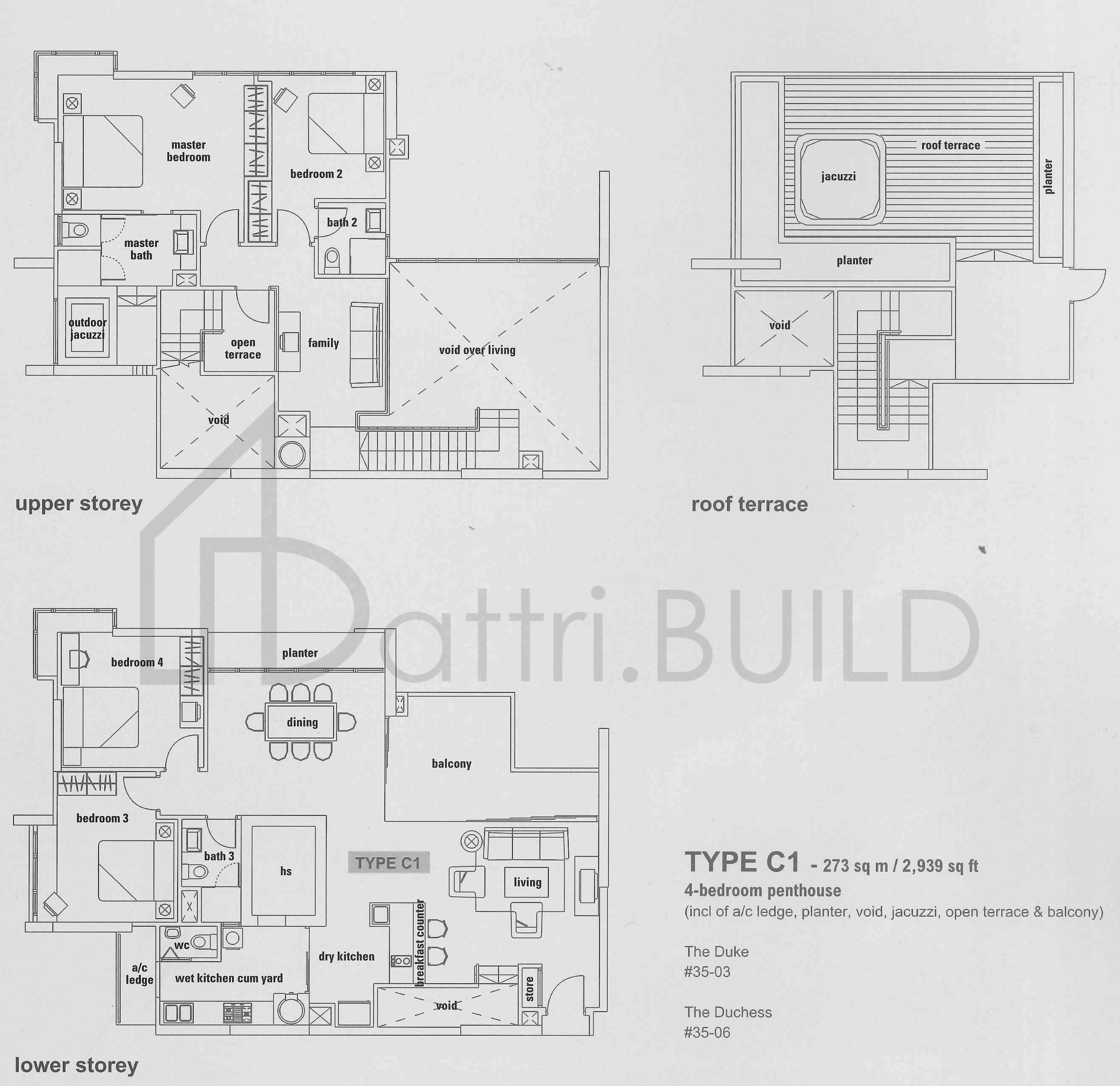 DE ROYALE C1 floorplan (watermarked)