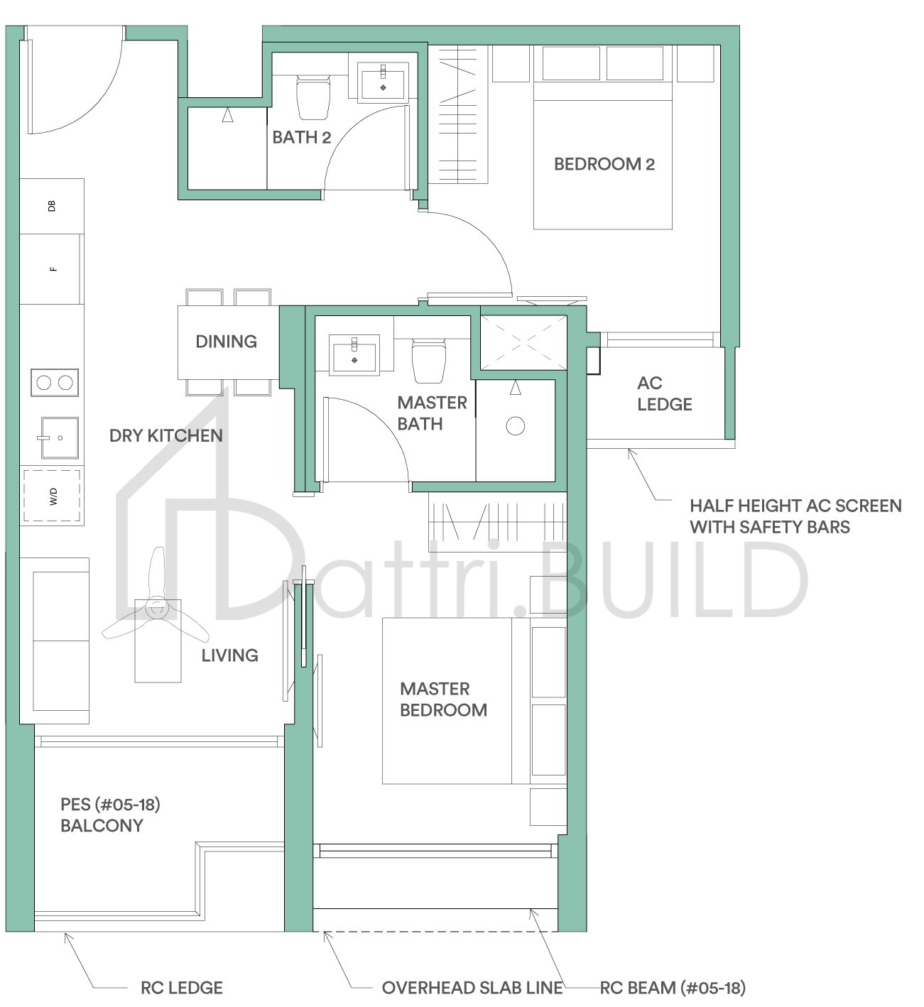 PARK PLACE RESIDENCES AT PLQ C2Pa floorplan (watermarked)
