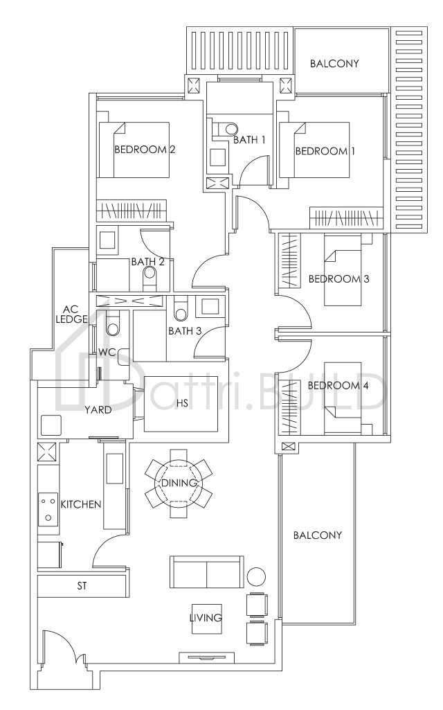 BEDOK RESIDENCES D2a floorplan (watermarked)