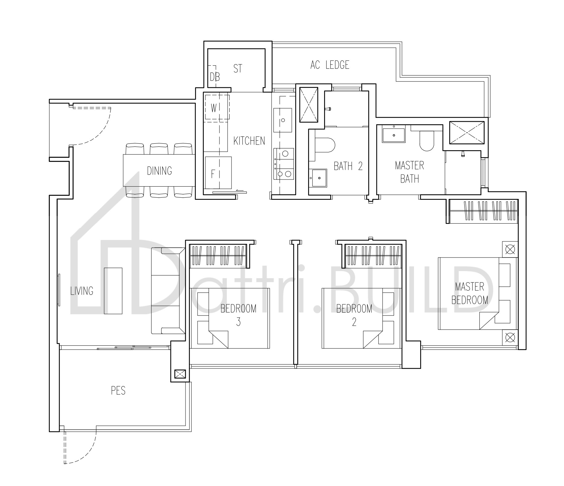 PARC LIFE B1P floorplan (watermarked)