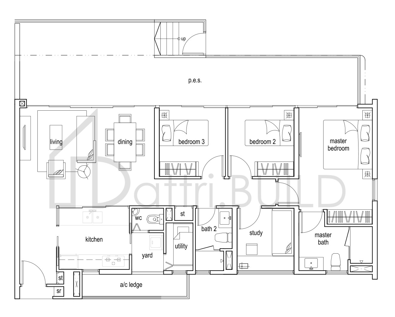 TREE HOUSE BS2p floorplan (watermarked)