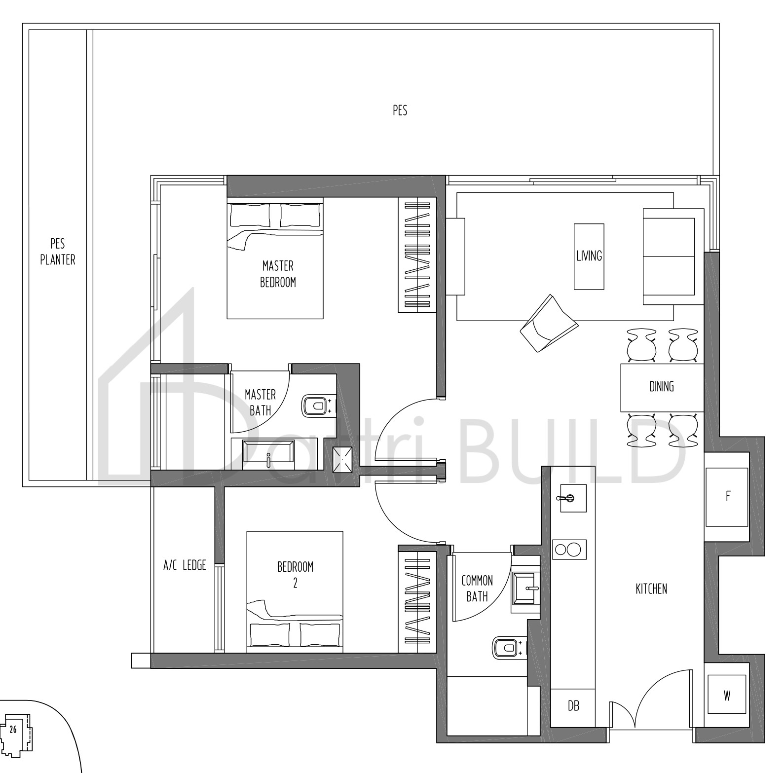 SENNETT RESIDENCE B11G floorplan (watermarked)