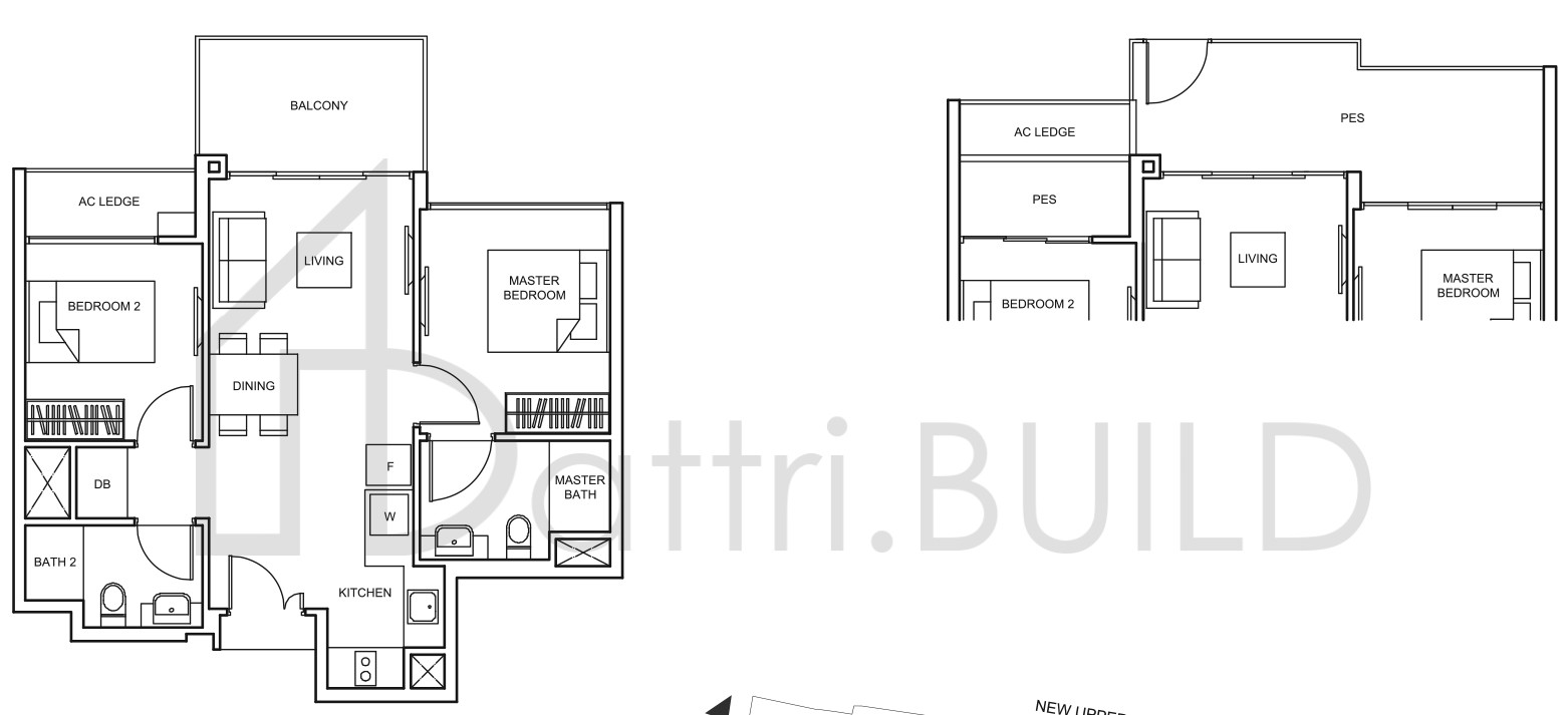 THE GLADES B2-P floorplan (watermarked)